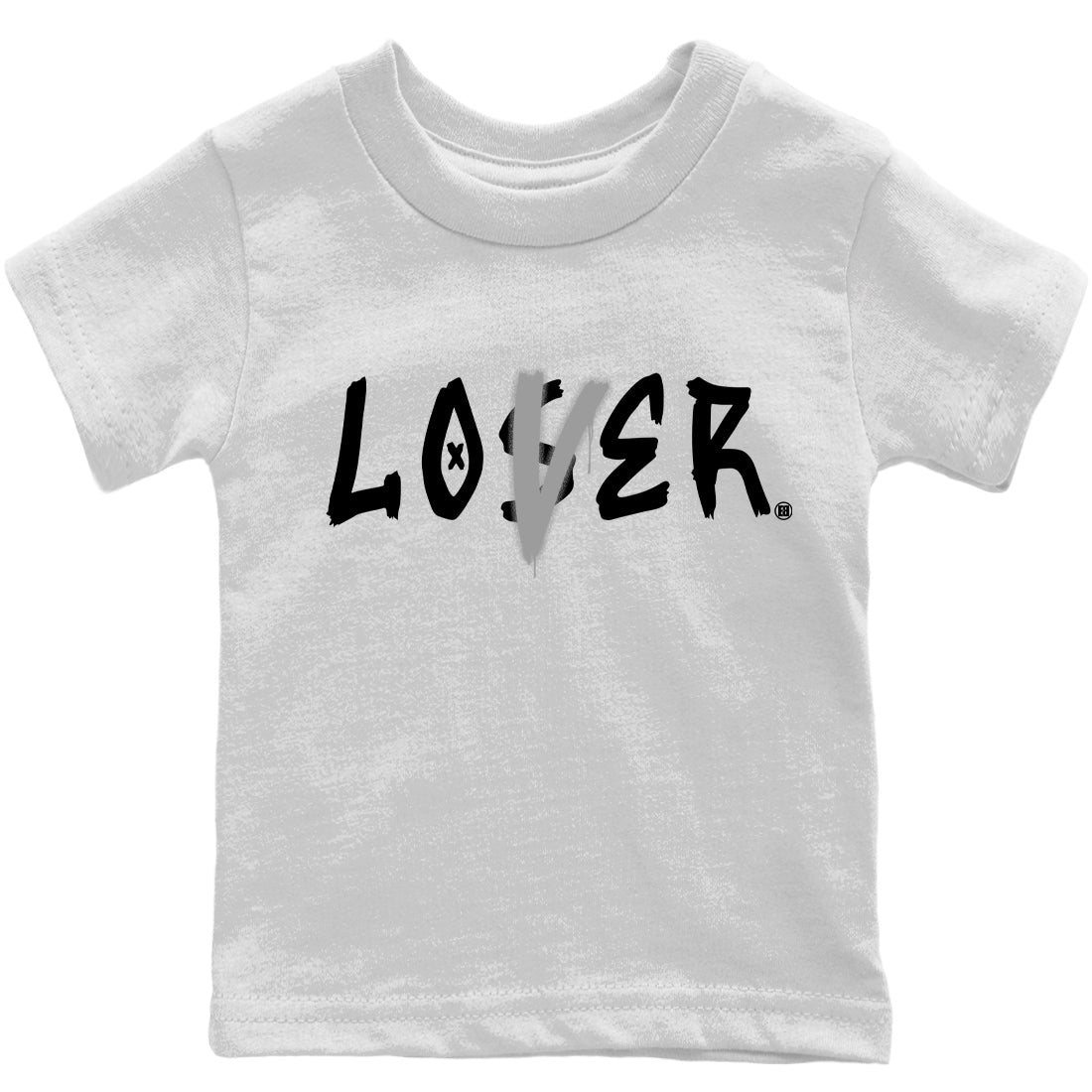 Loser Lover Kids Tops - Air Jordan 4 Black Canvas