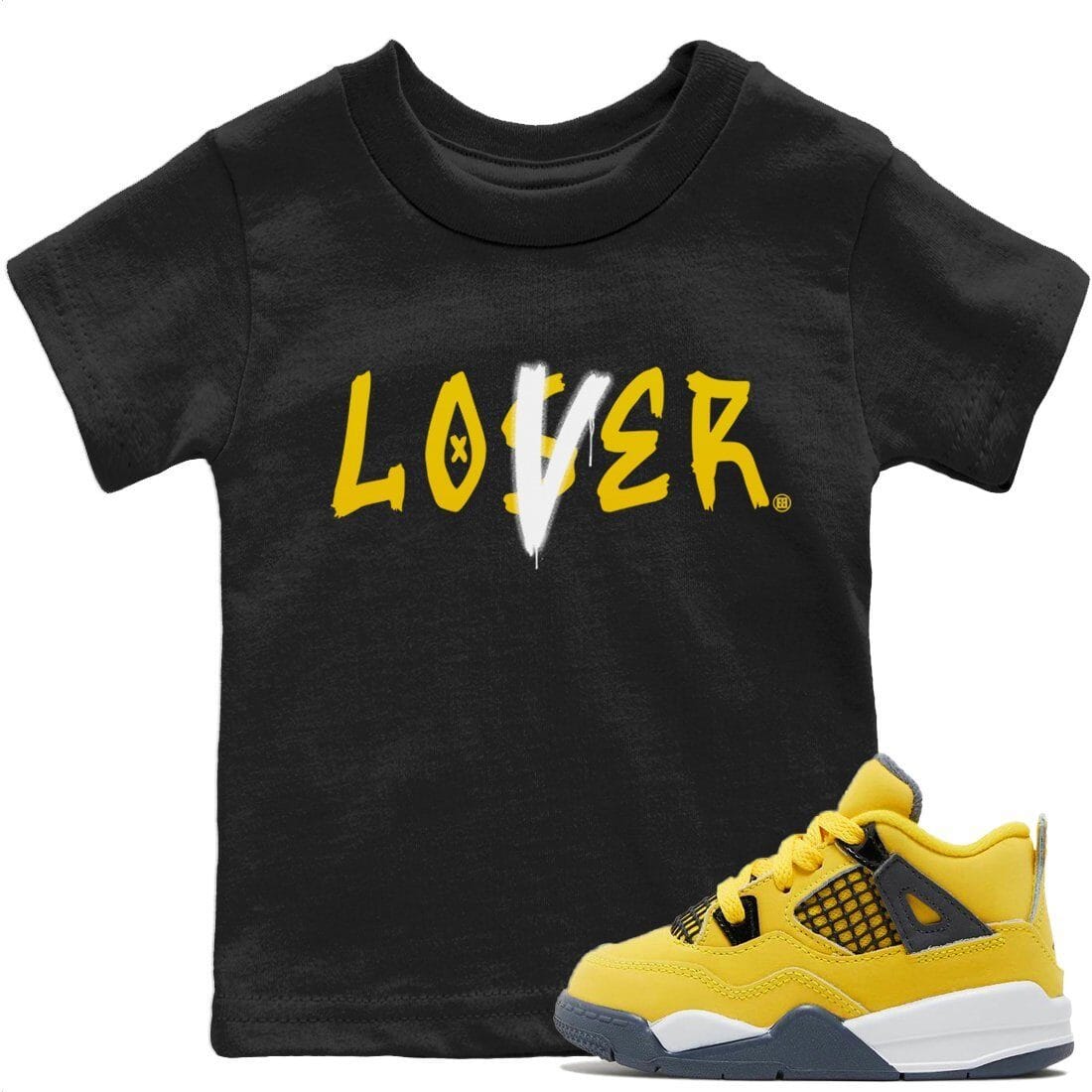 Loser Lover Kids Tops - Air Jordan 4 Lightning