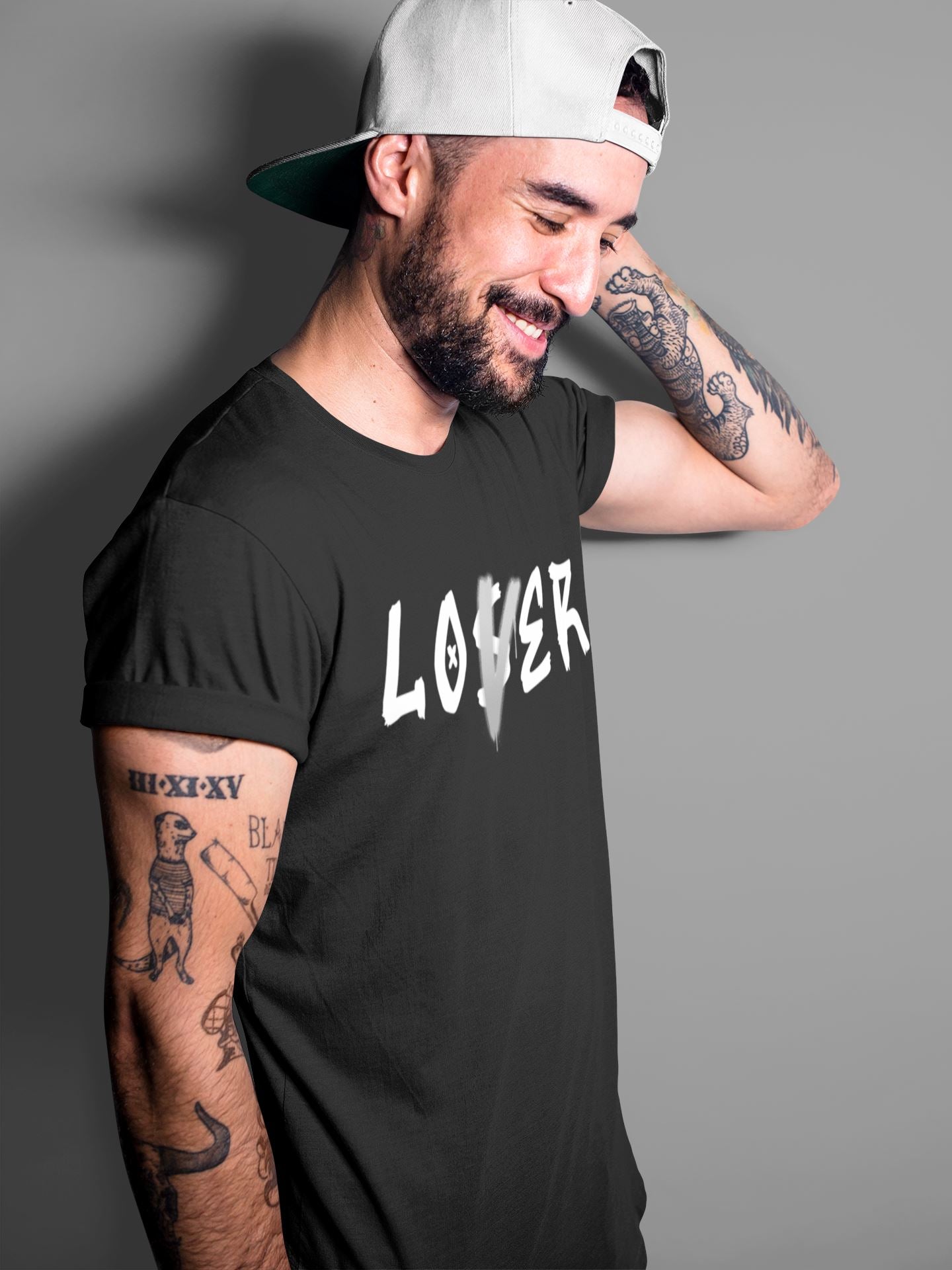 Loser Lover Unisex Tops - Air Jordan 4 Military Black