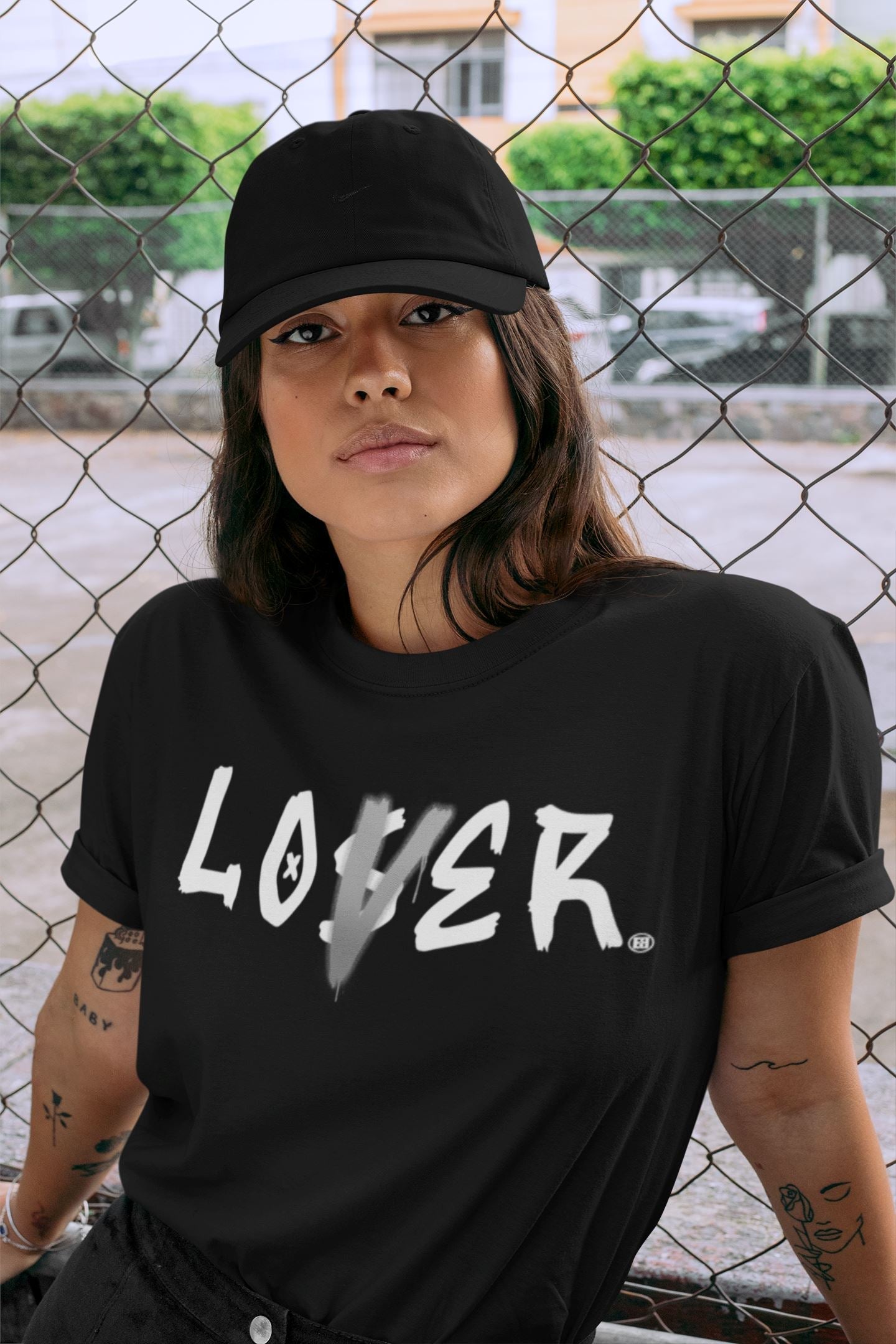 Loser Lover Unisex Tops - Air Jordan 4 Military Black
