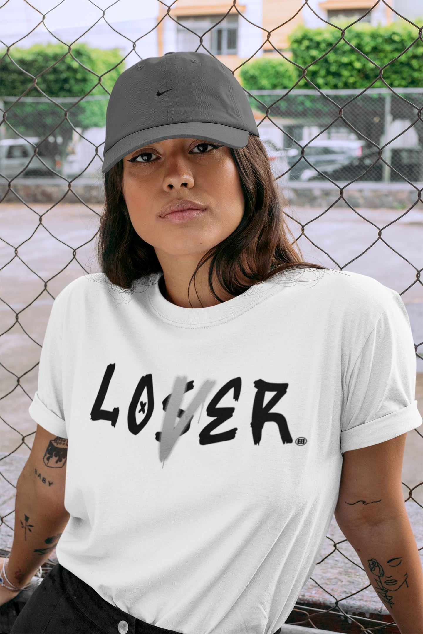Loser Lover Unisex Tops - Air Jordan 4 Military Black