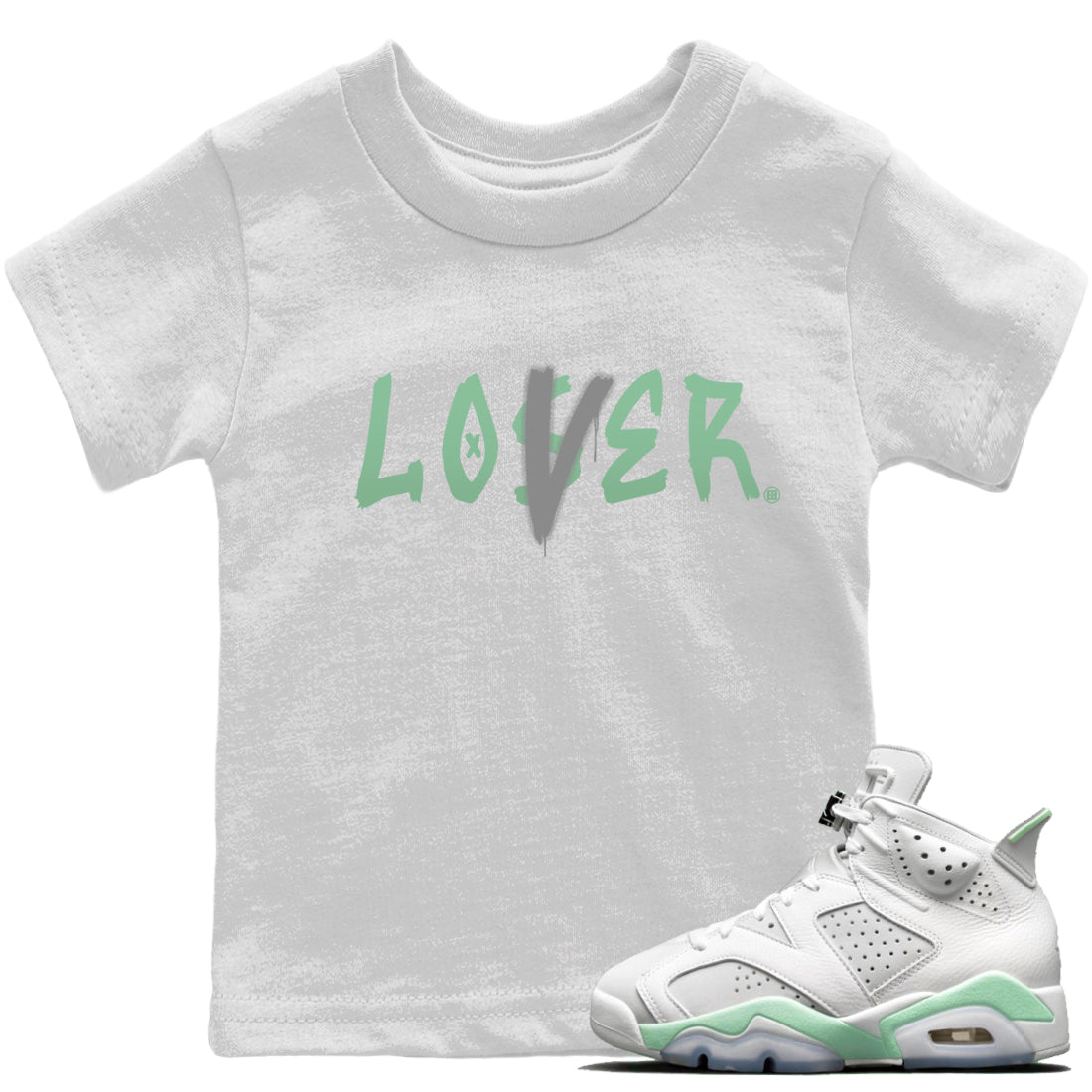 Loser Lover Kids Tops - Air Jordan 6 Mint Foam