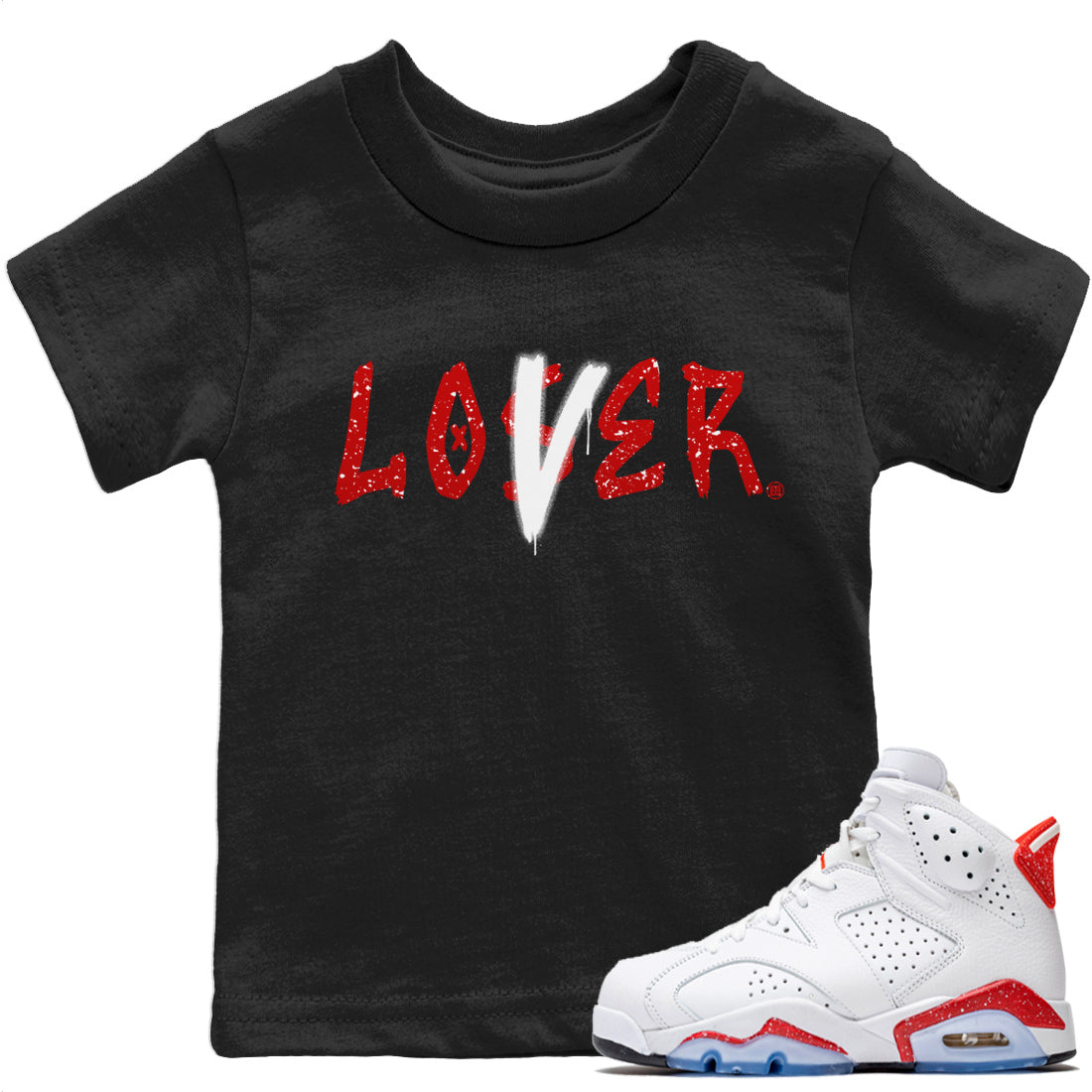 Loser Lover Kids Tops - Air Jordan 6 Red Velvet Cookies