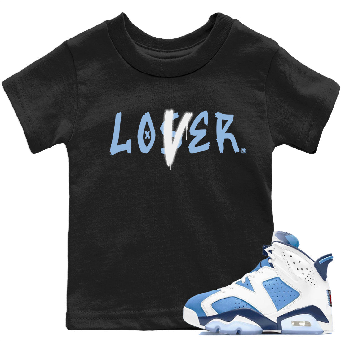 Loser Lover Kids Tops - Air Jordan 6 UNC