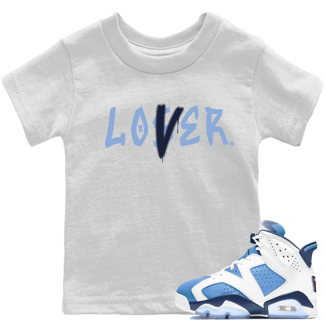 Loser Lover Kids Tops - Air Jordan 6 UNC