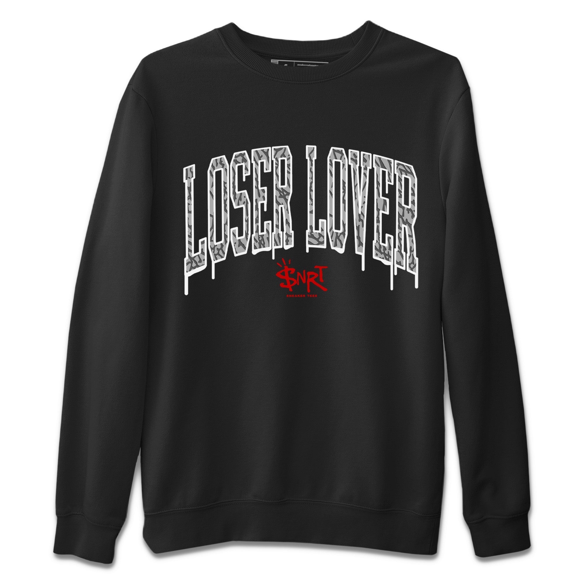 Loser Lover Letter Unisex Tops - Air Jordan 3 White Cement