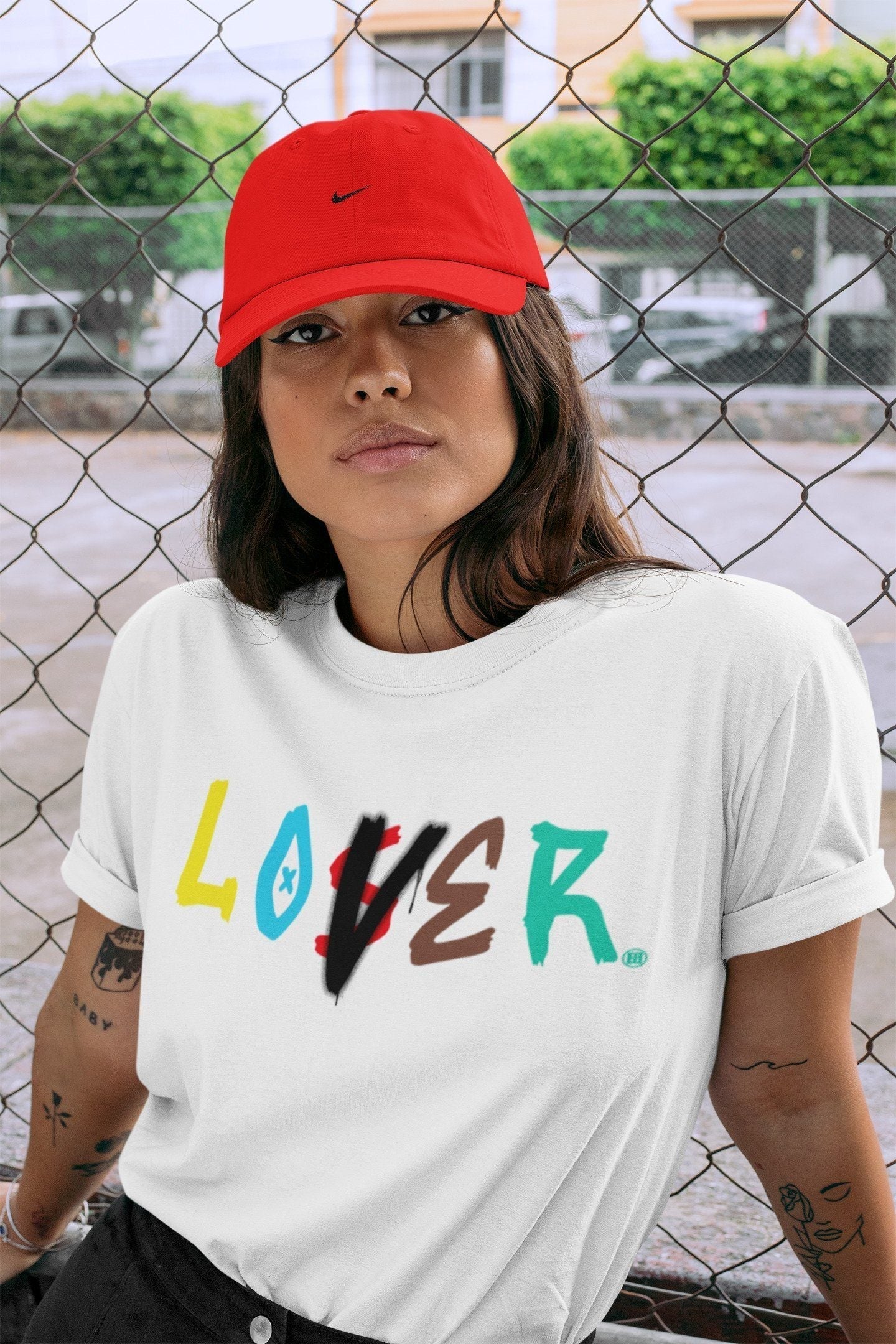 Loser Lover Unisex Tops - Dunk Free 99 White