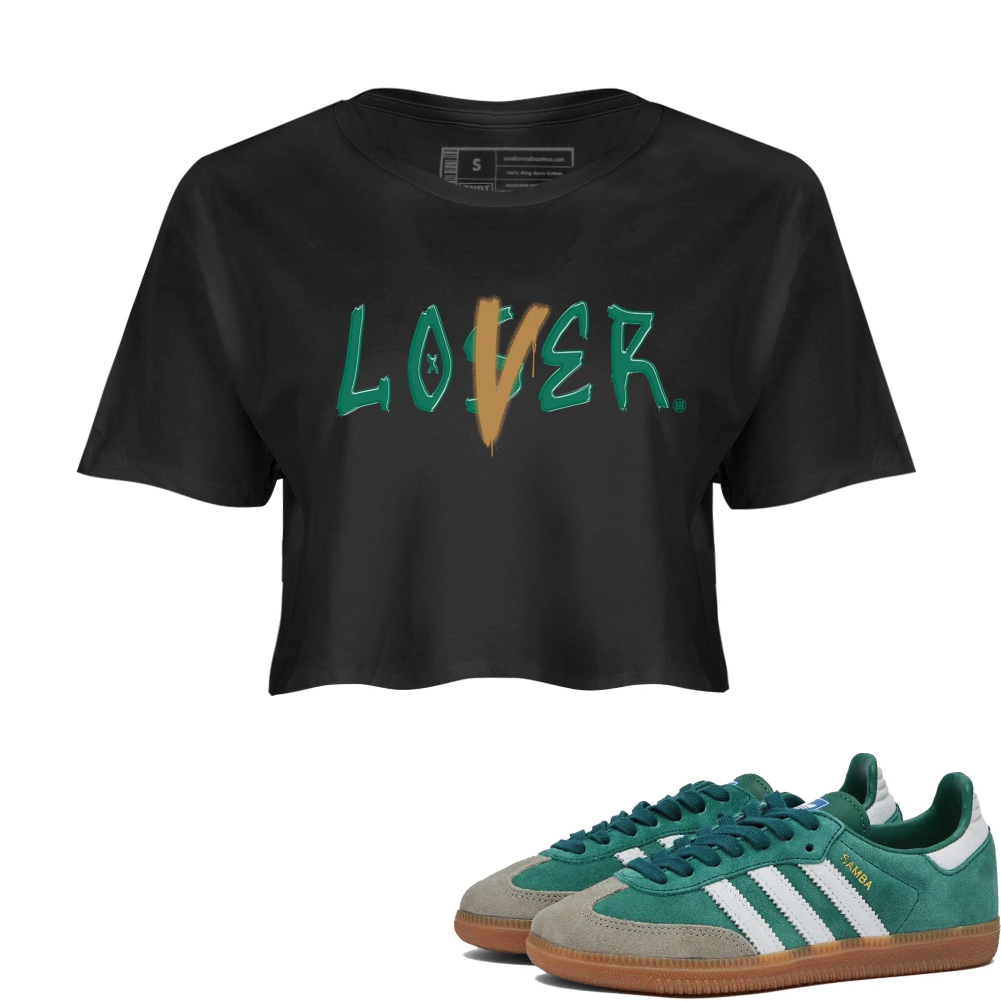 Loser Lover snkmatch Women's Top - Samba Collegiate Green Gum