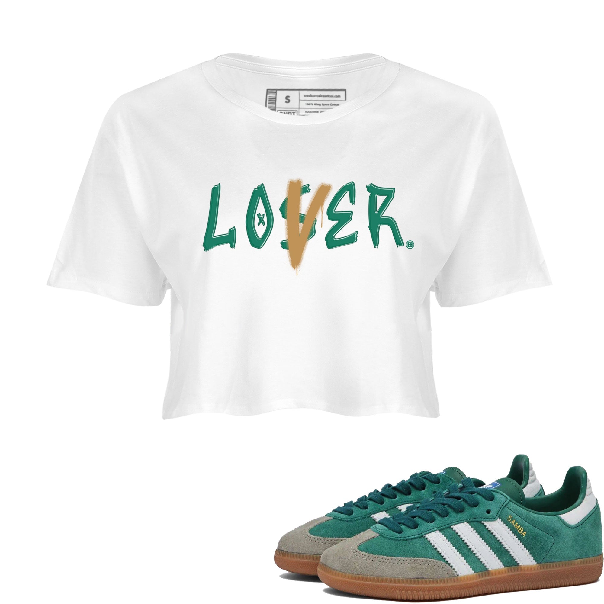 Loser Lover snkmatch Women's Top - Samba Collegiate Green Gum