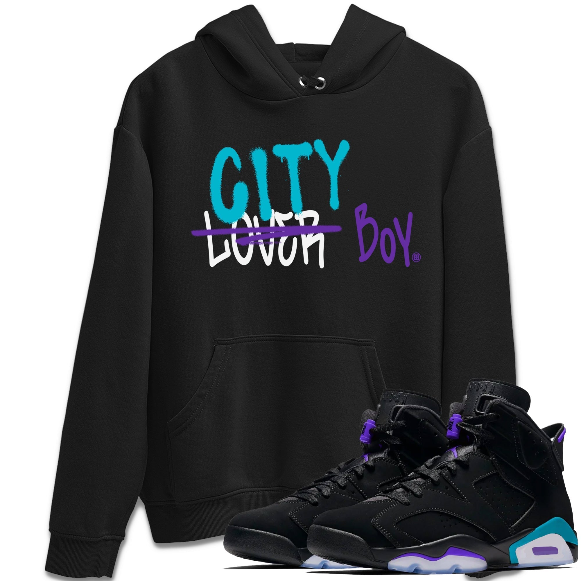 Loser X City Boy Unisex Tops - Air Jordan 6 Aqua