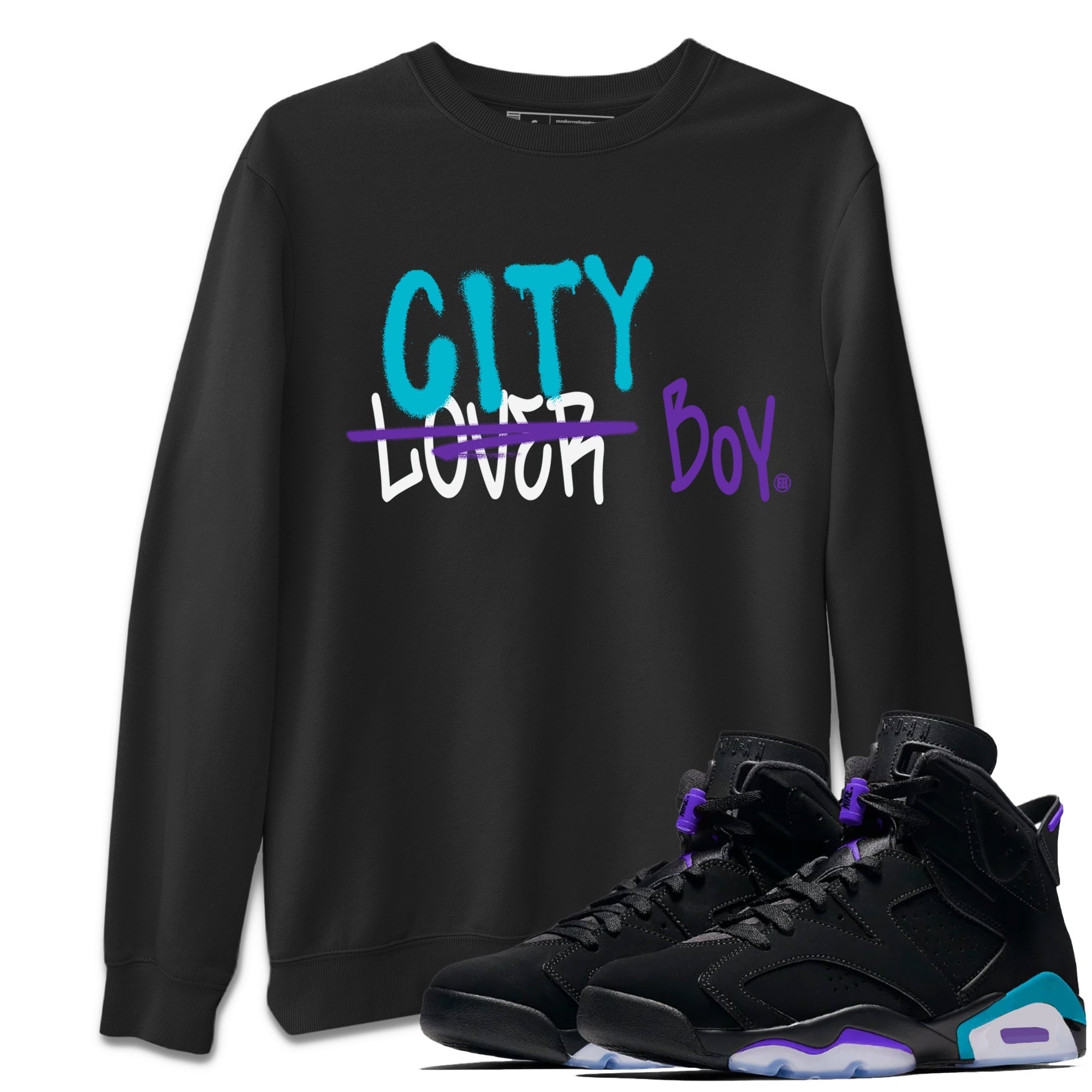 Loser X City Boy Unisex Tops - Air Jordan 6 Aqua