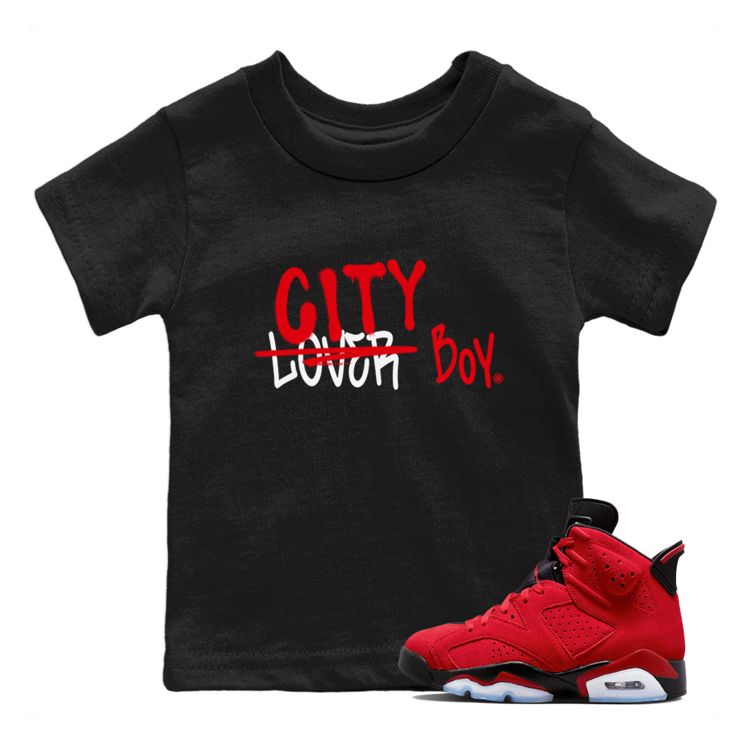 Loser X City Boy Kids Tops - Air Jordan 6 Toro Bravo