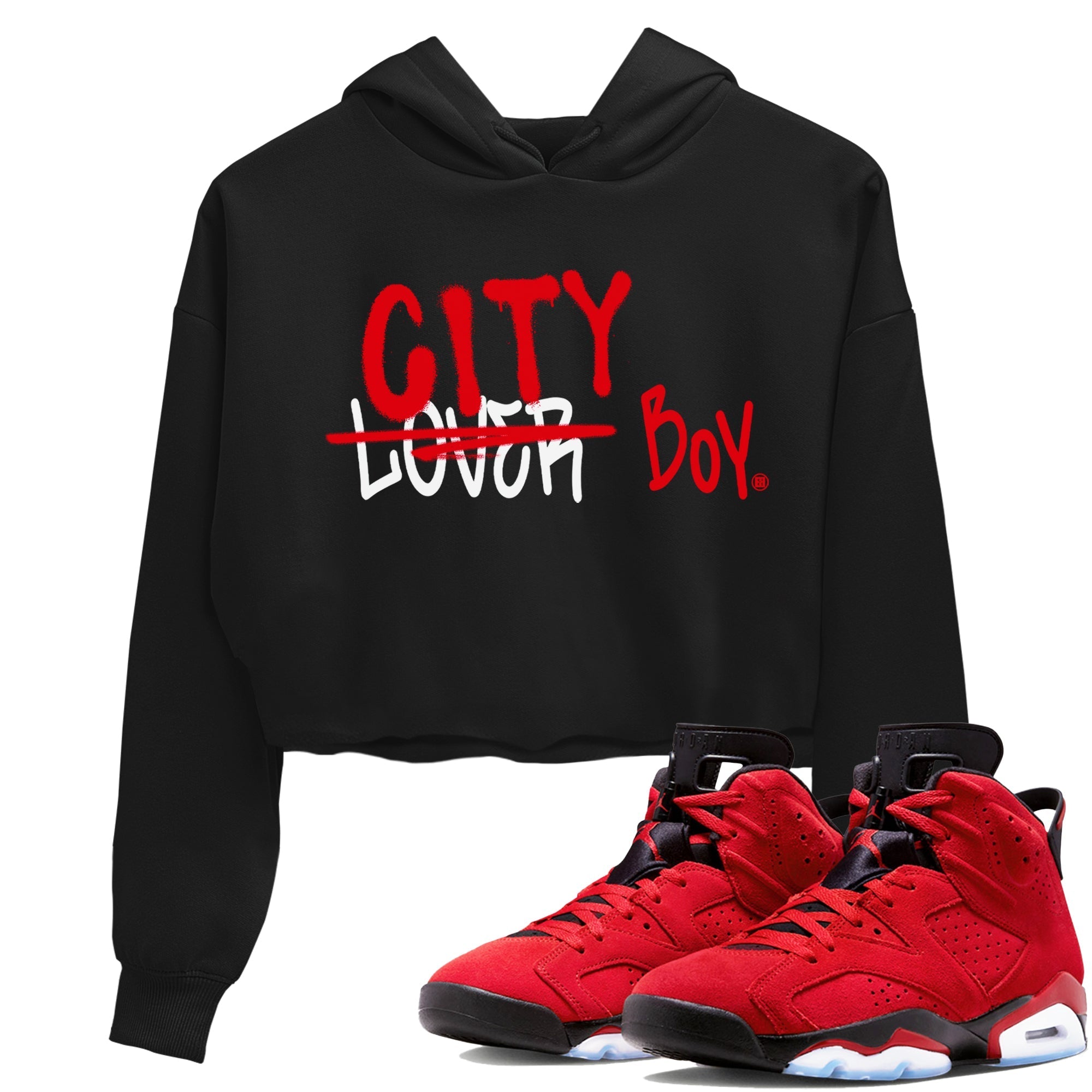 Loser X City Boy Women's Tops - Air Jordan 6 Toro Bravo