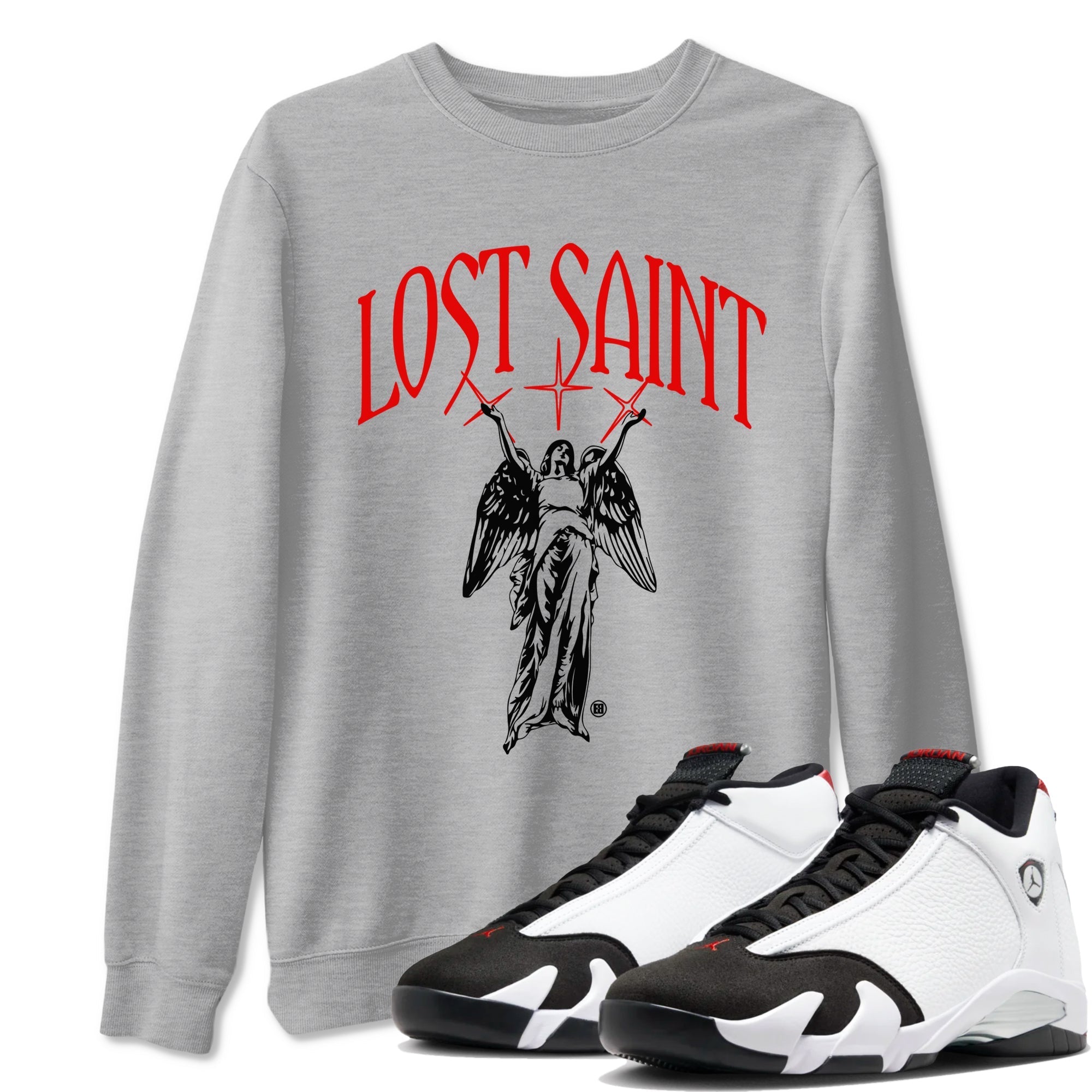 Lost Saint snkmatch Tees - Air Jordan 14 Black Toe