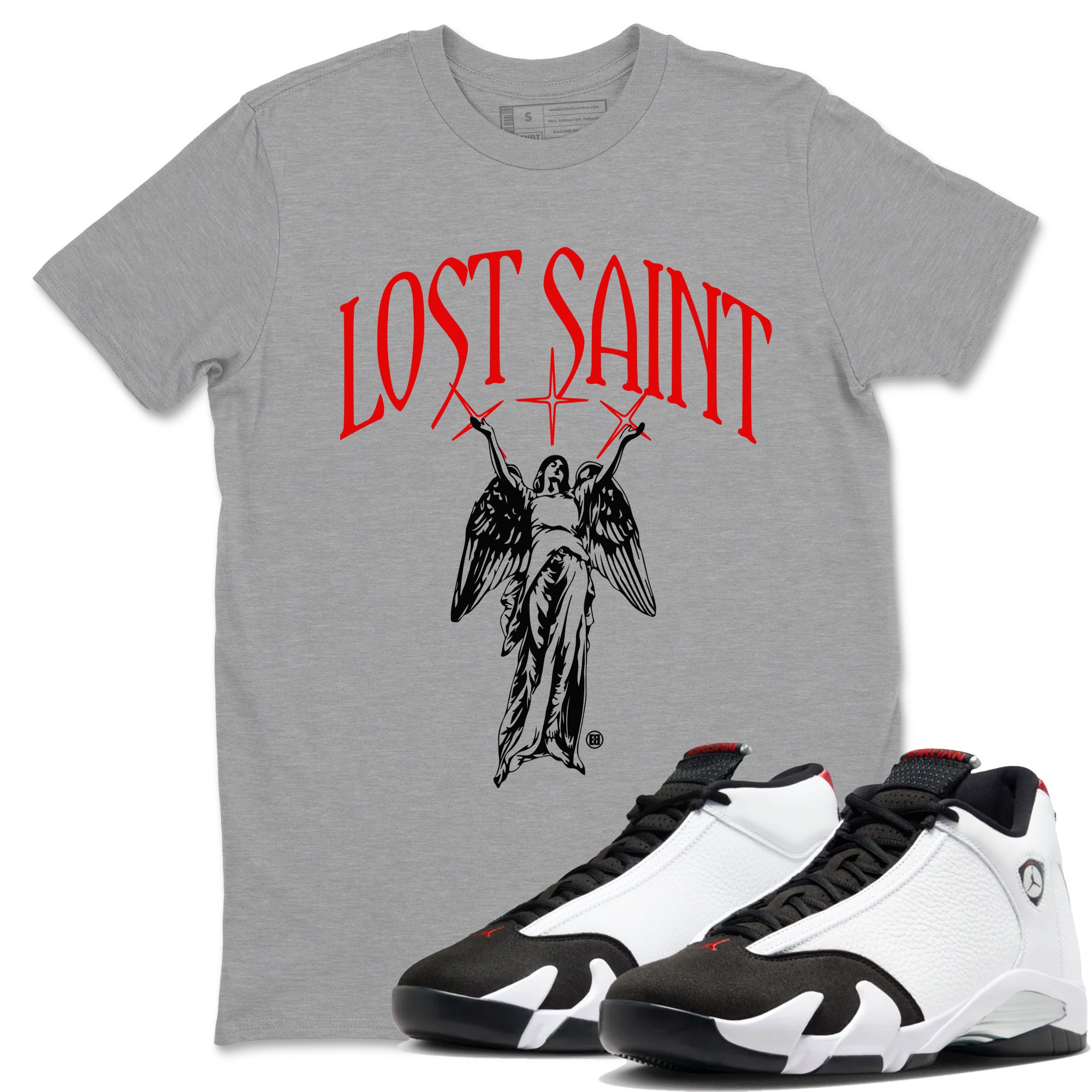 Lost Saint snkmatch Tees - Air Jordan 14 Black Toe