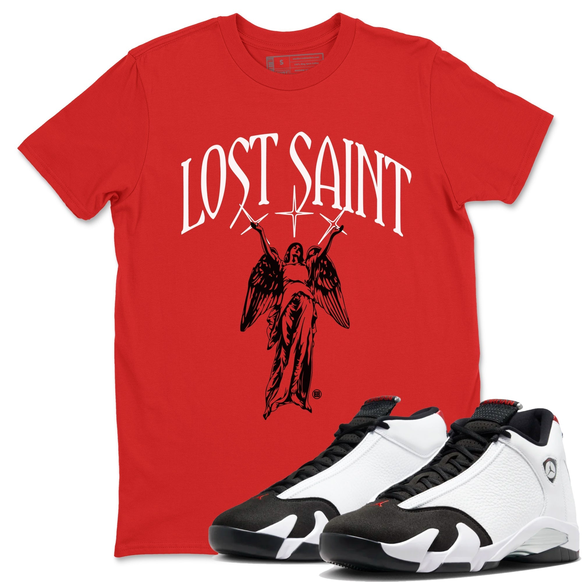 Lost Saint snkmatch Tees - Air Jordan 14 Black Toe