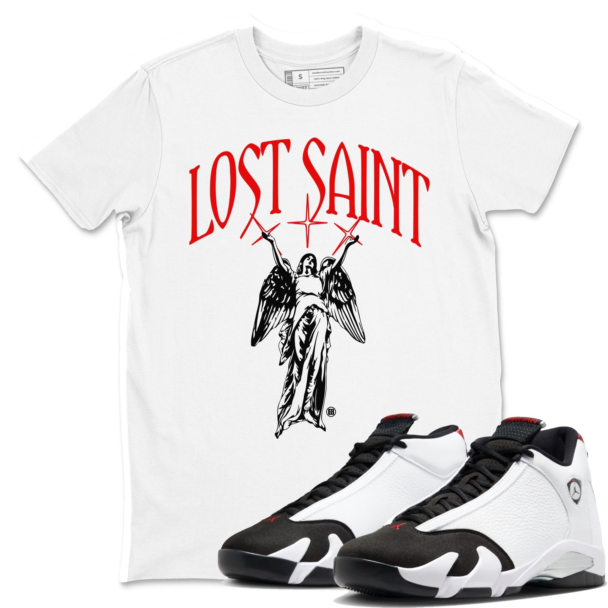 Lost Saint snkmatch Tees - Air Jordan 14 Black Toe