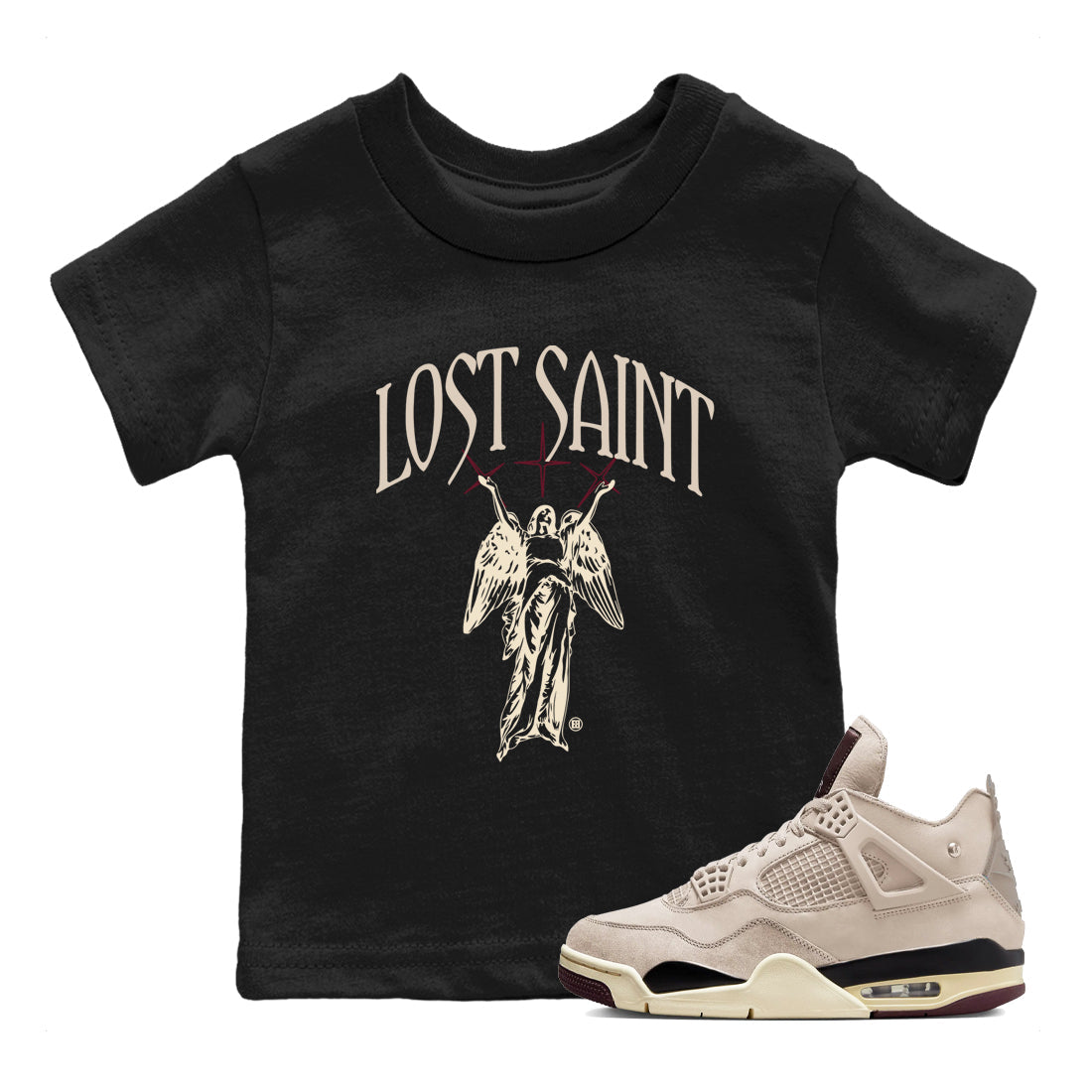 Lost Saint snkmatch Tees Kids - Air Jordan 4 A Ma Maniere x Fossil Stone