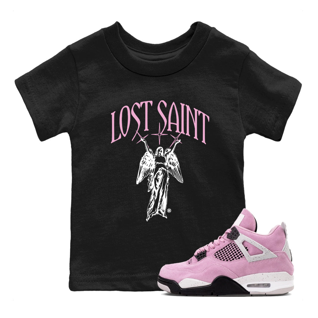 Lost Saint snkmatch Tees Kids - Air Jordan 4 Orchid