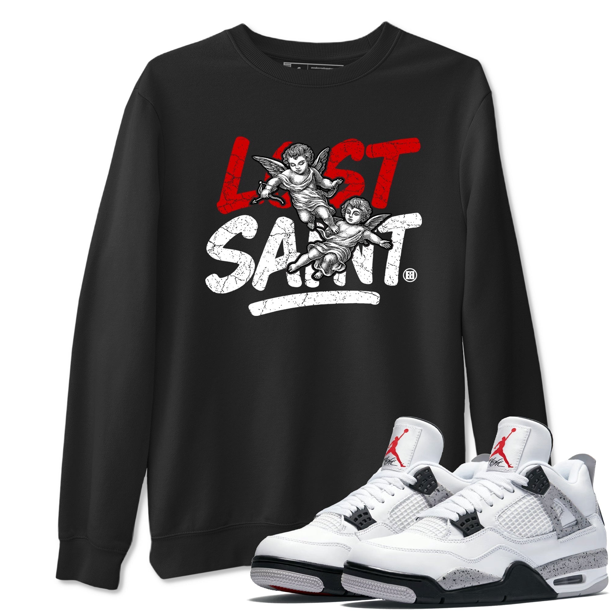 Lost Saint snkmatch Tees - Air Jordan 4 White Cement
