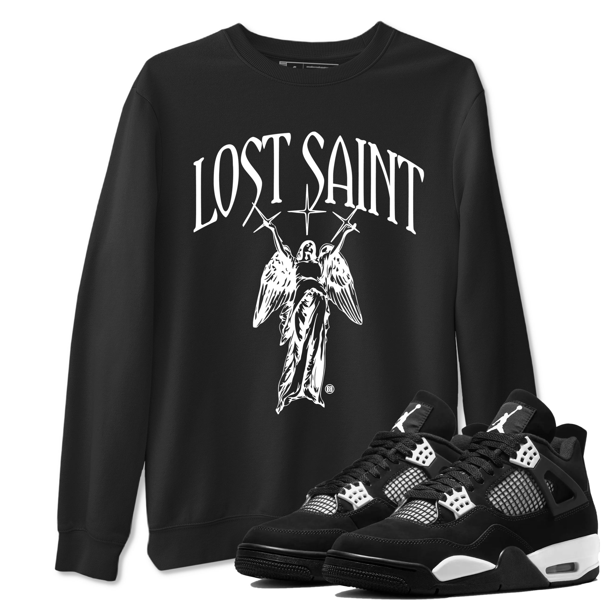 Lost Saint snkmatch Tees - Air Jordan 4 White Thunder