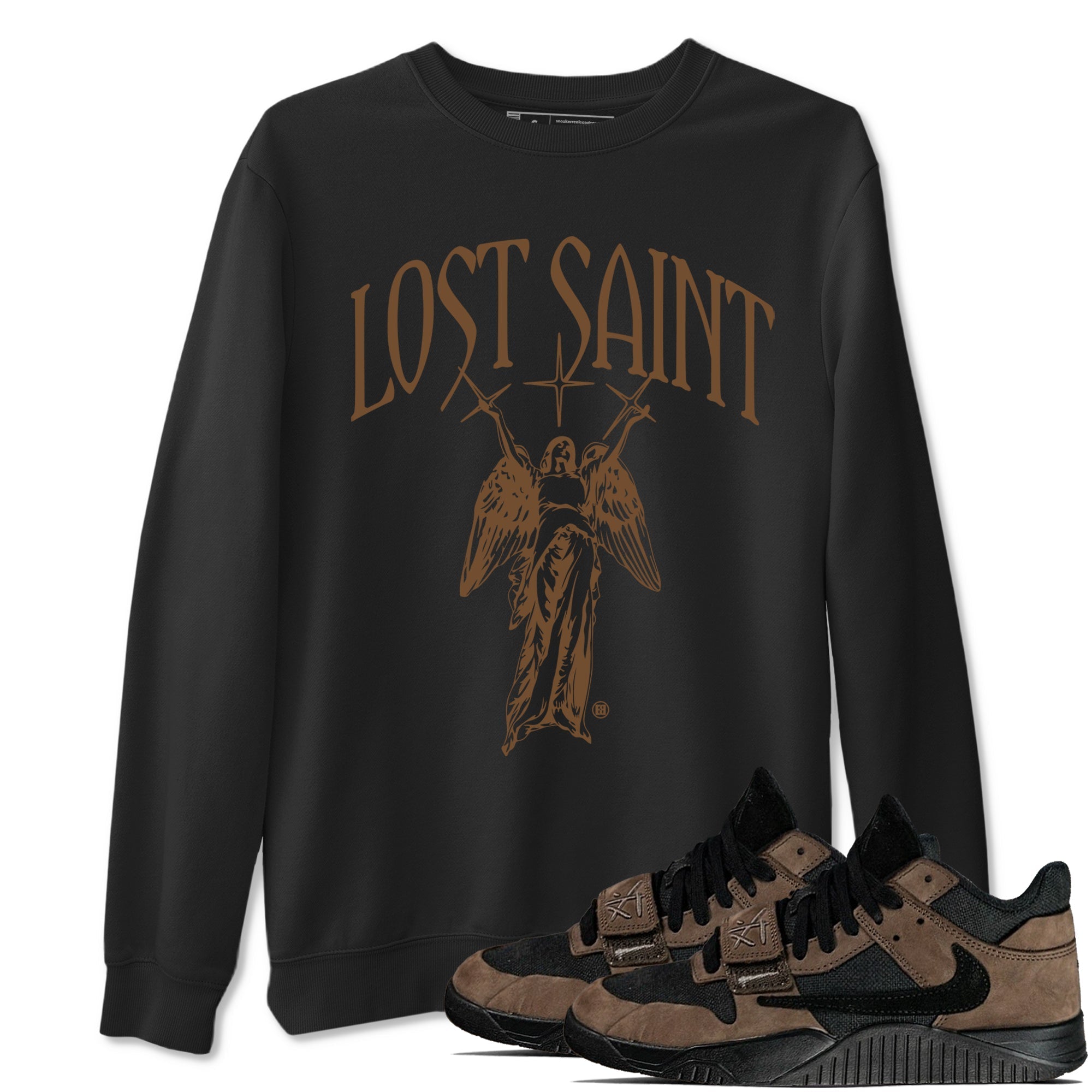 Lost Saint snkmatch Tees - Jordan Jumpman Jack Travis Scott Dark Mocha