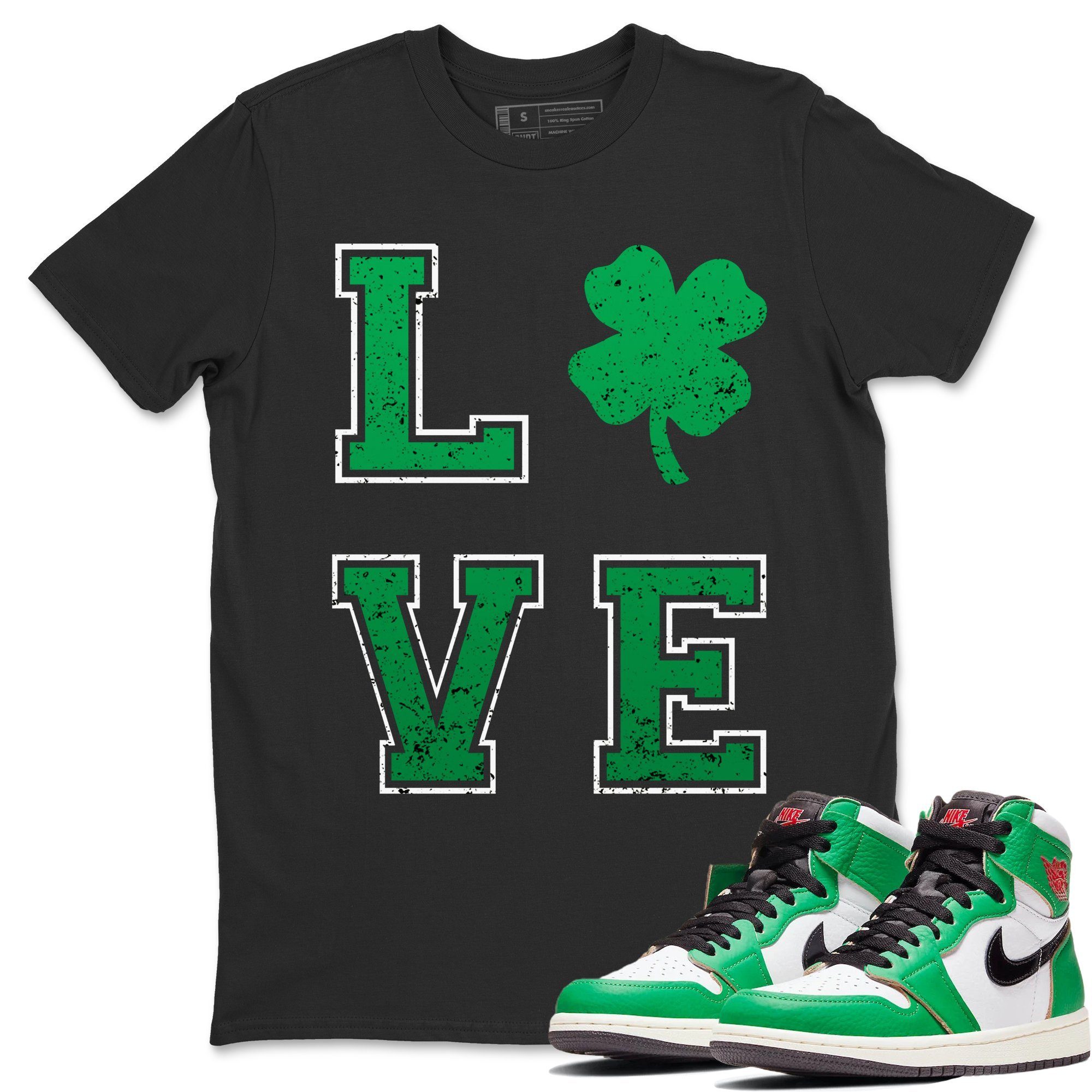 LOVE Unisex Tops - Air Jordan 1 Lucky Green