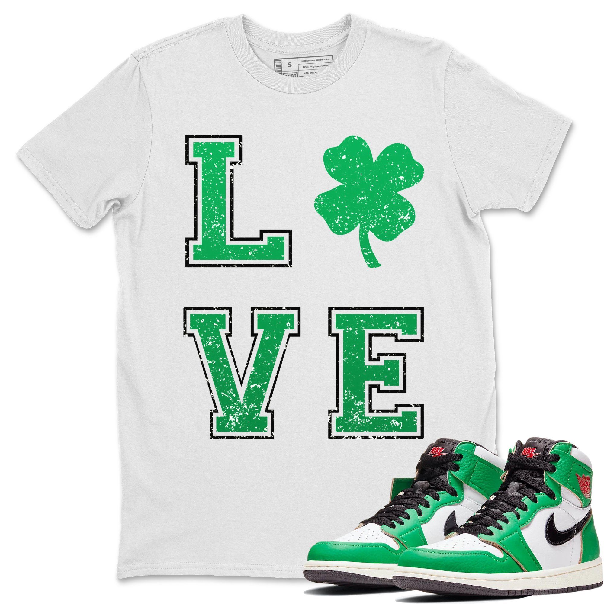 LOVE Unisex Tops - Air Jordan 1 Lucky Green