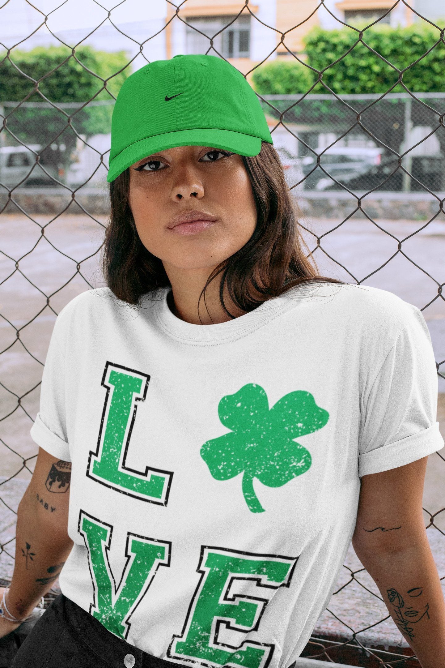 LOVE Unisex Tops - Air Jordan 1 Lucky Green