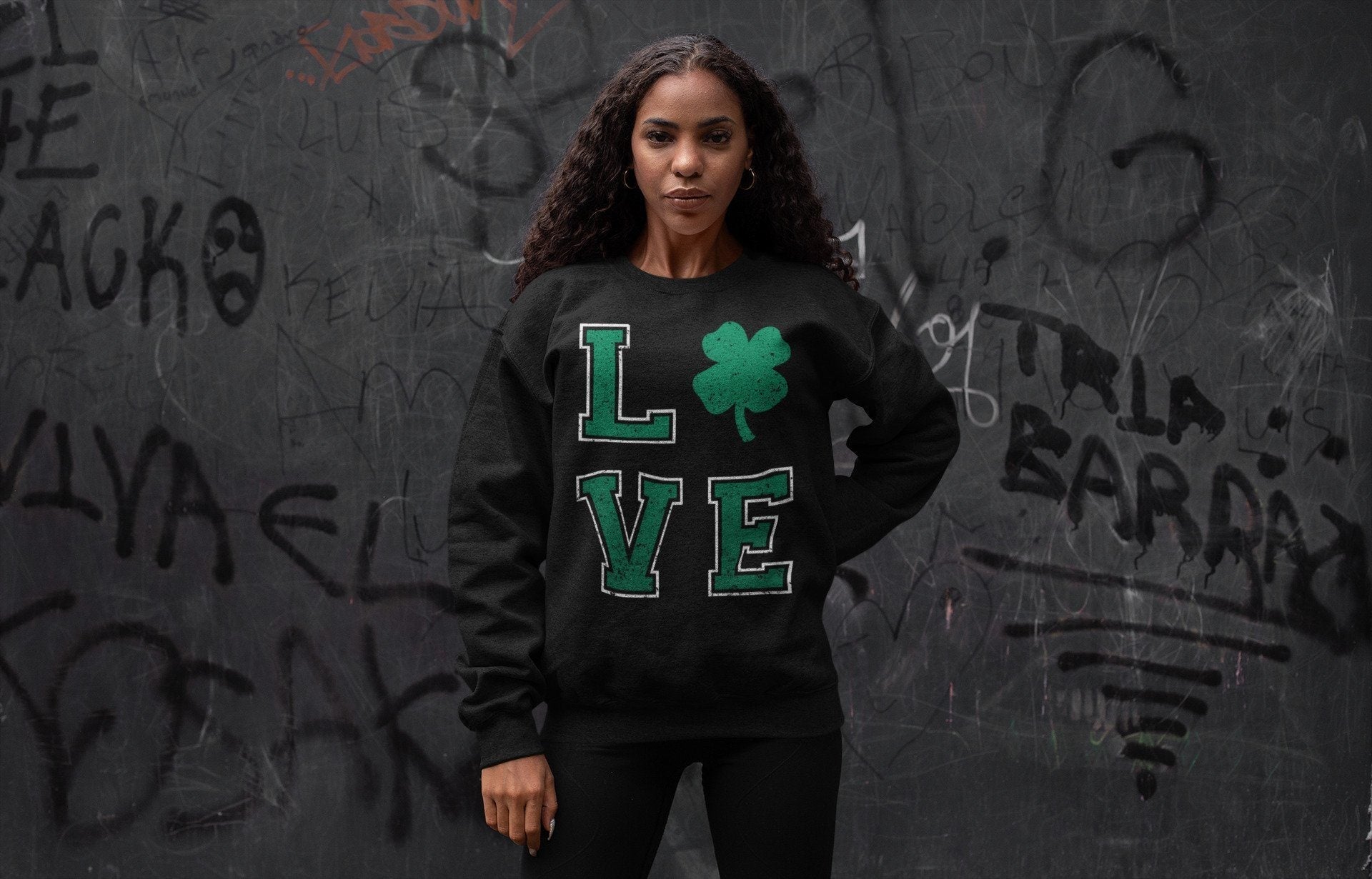 LOVE Unisex Tops - Air Jordan 13 Lucky Green