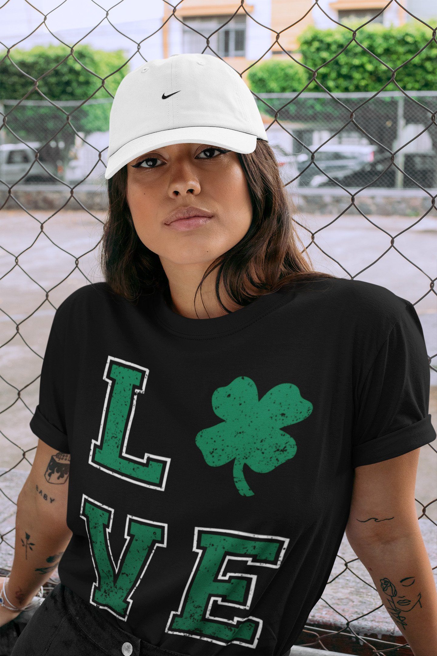 LOVE Unisex Tops - Air Jordan 13 Lucky Green