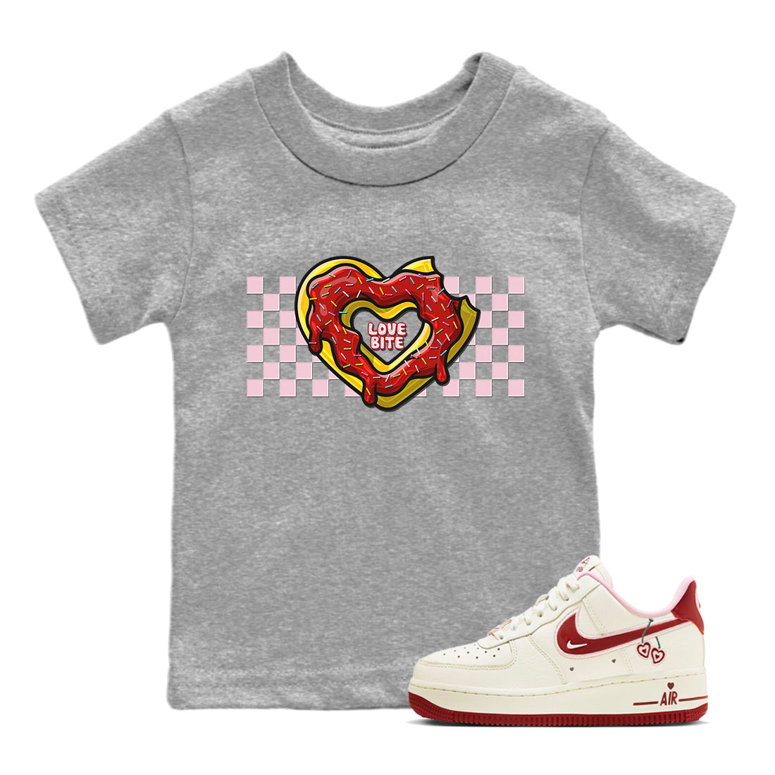 Love Bite Kids Tops - Air Force 1 Valentines Day