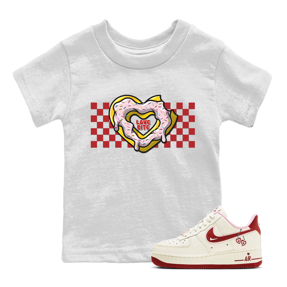 Love Bite Kids Tops - Air Force 1 Valentines Day
