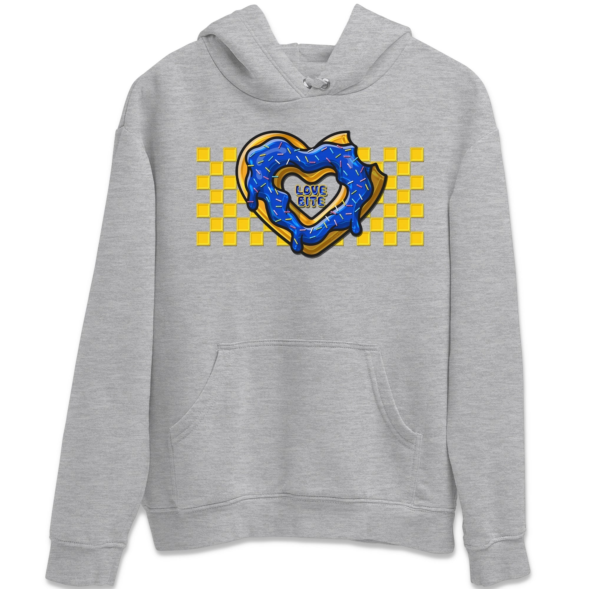 Love Bite Unisex Tops - Air Jordan 1 Game Royal Varsity Maize