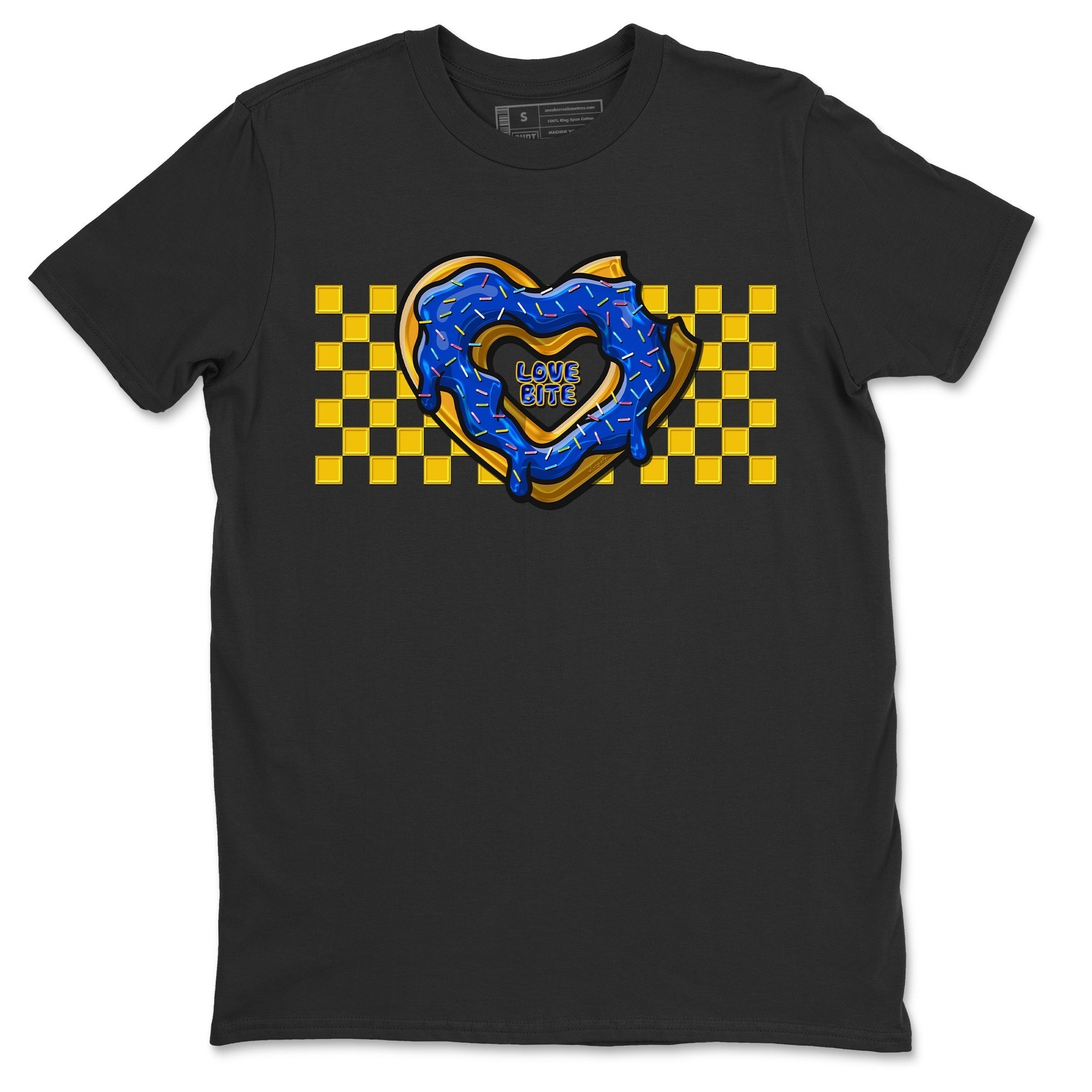 Love Bite Unisex Tops - Air Jordan 1 Game Royal Varsity Maize