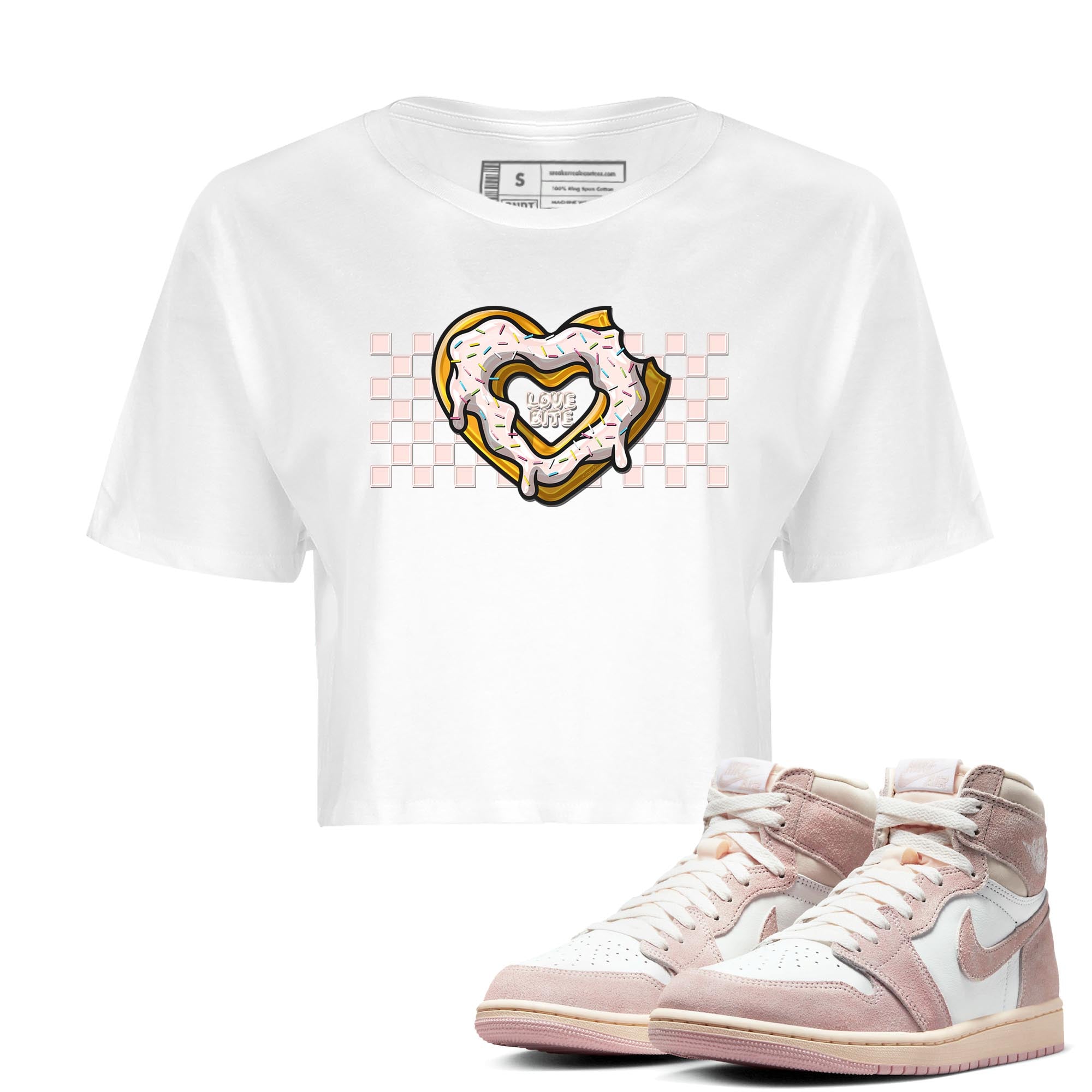 Love Bite Women's Tops - Air Jordan 1 Washed Pink