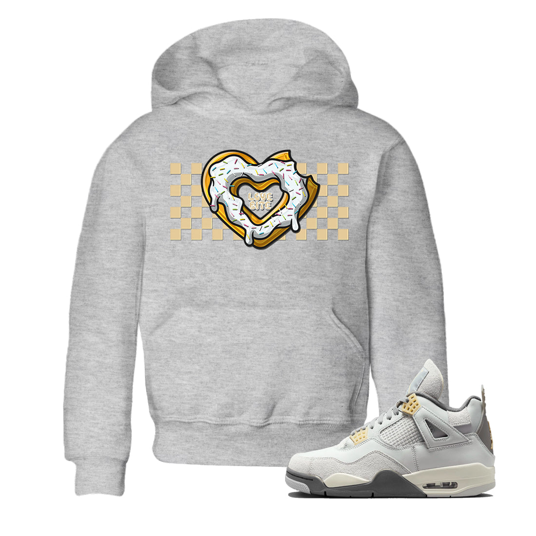 Love Bite Kids Tops - Air Jordan 4 Craft