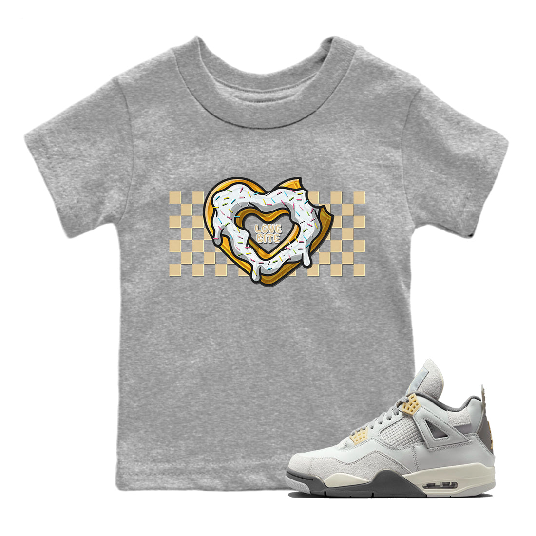 Love Bite Kids Tops - Air Jordan 4 Craft
