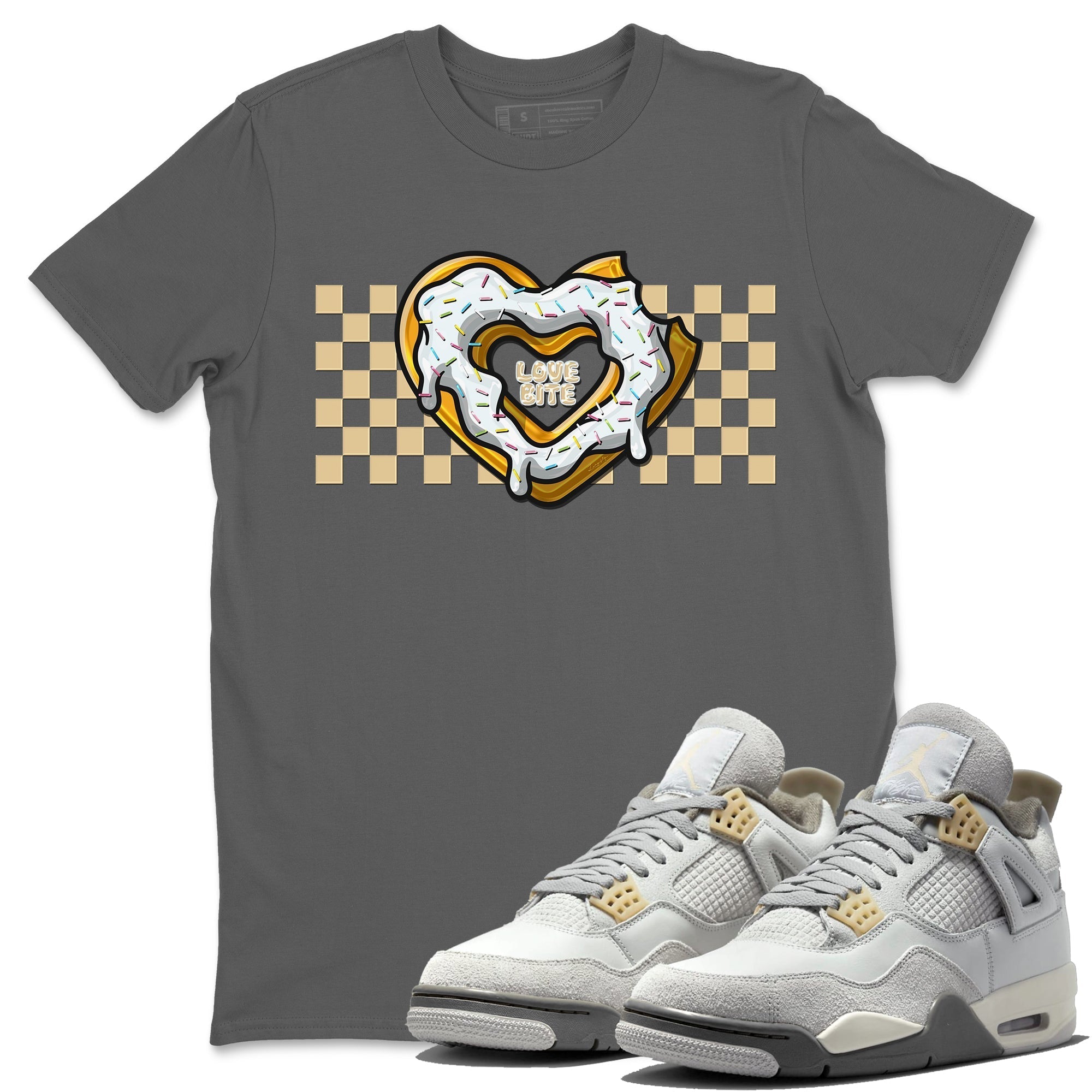 Love Bite Unisex Tops - Air Jordan 4 Craft