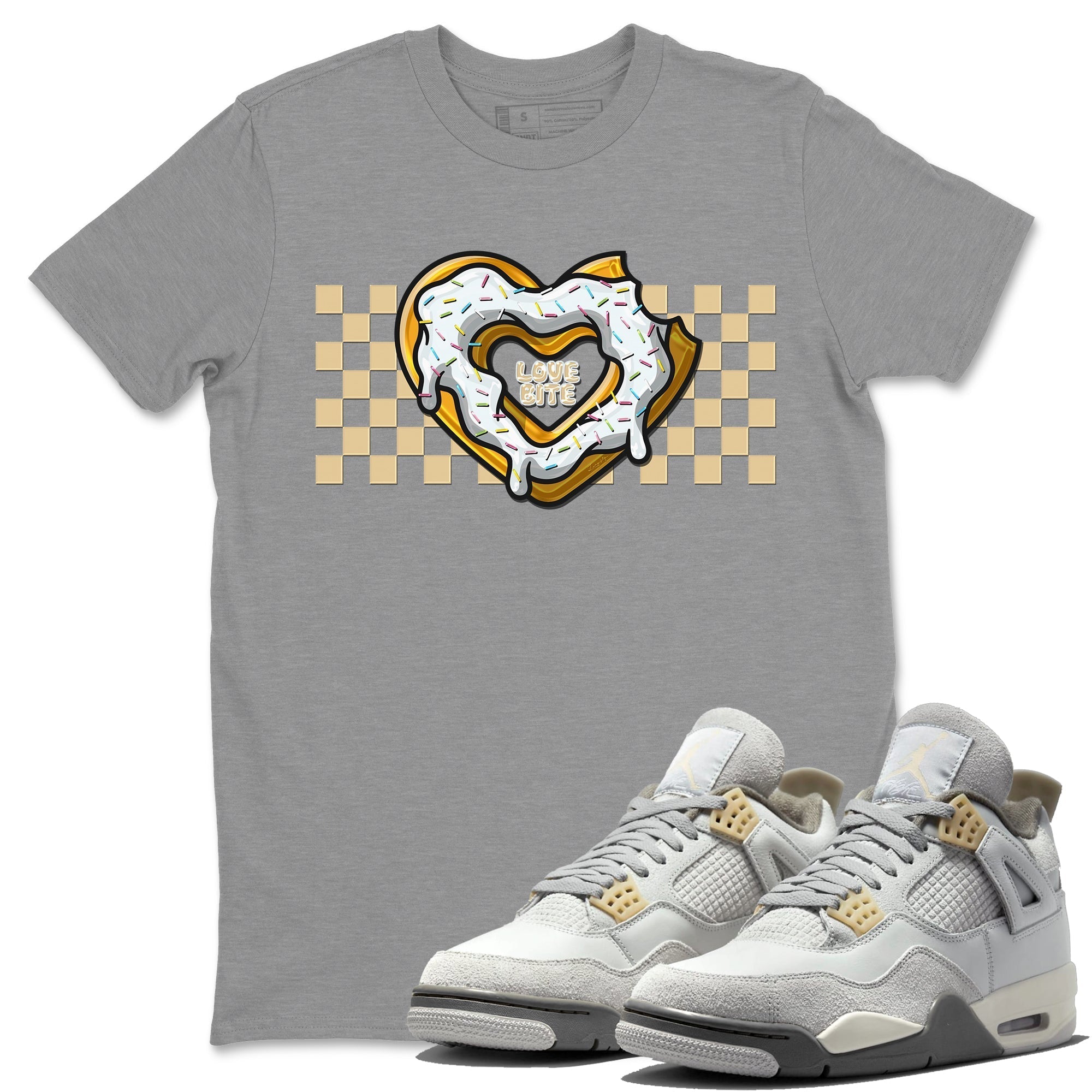 Love Bite Unisex Tops - Air Jordan 4 Craft