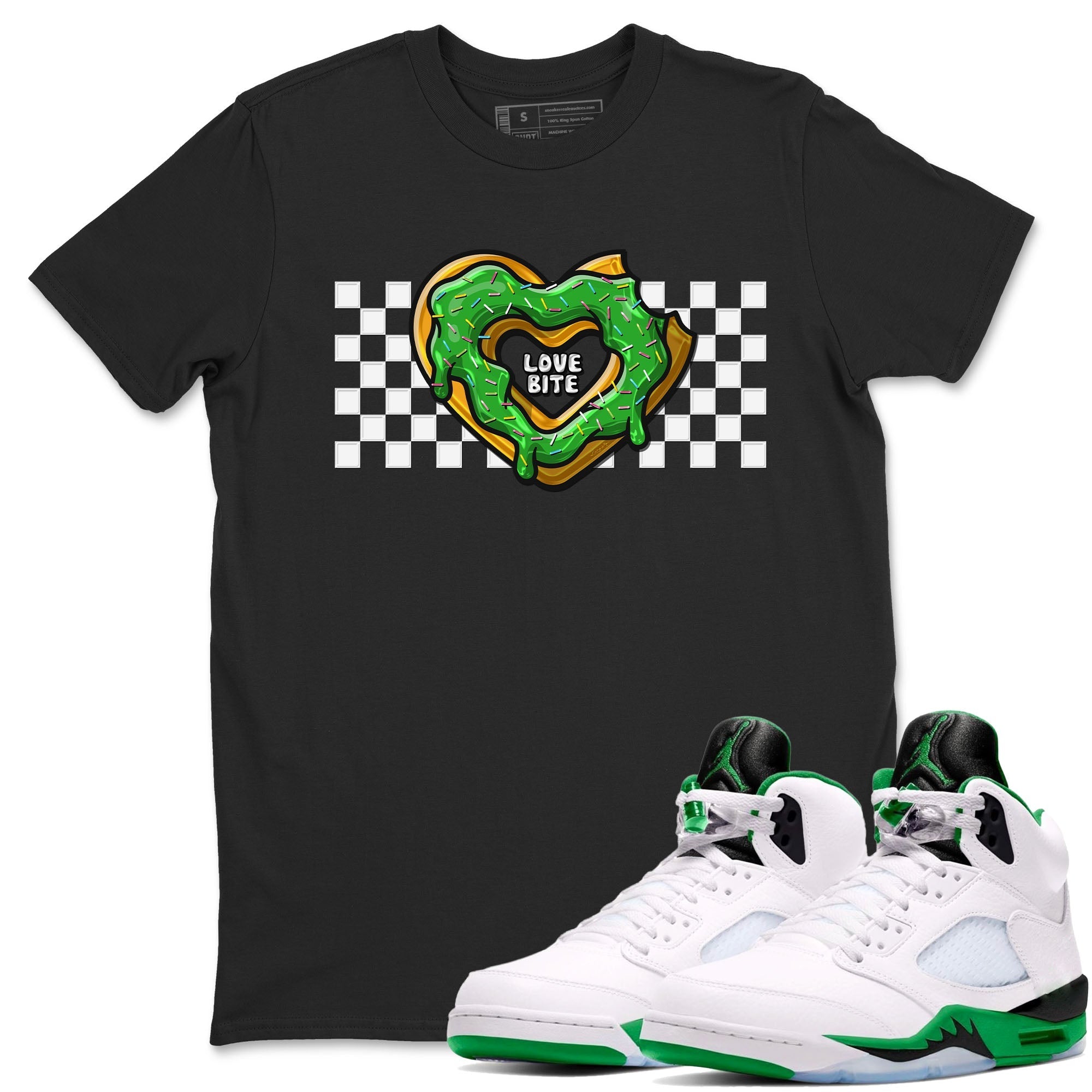 Love Bite snkmatch Tees - Air Jordan 5 Lucky Green