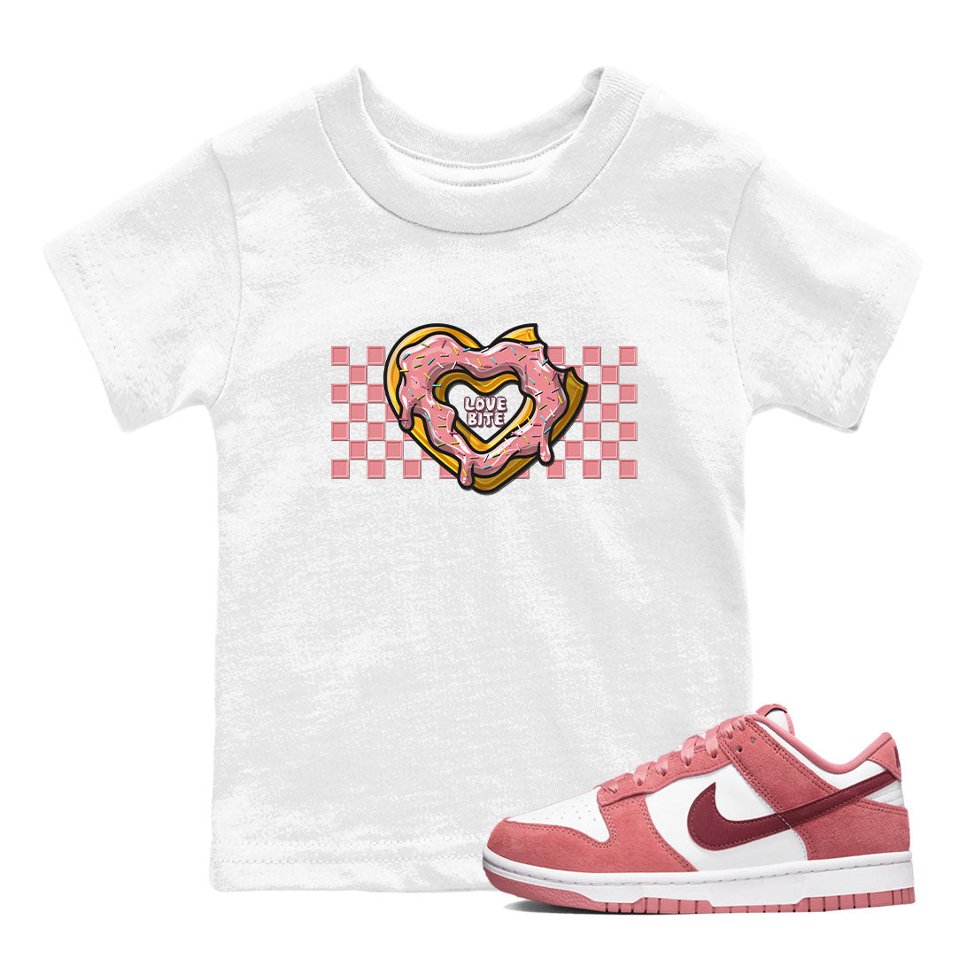 Love Bite snkmatch Tees Kids - Dunk Valentines Day 2024