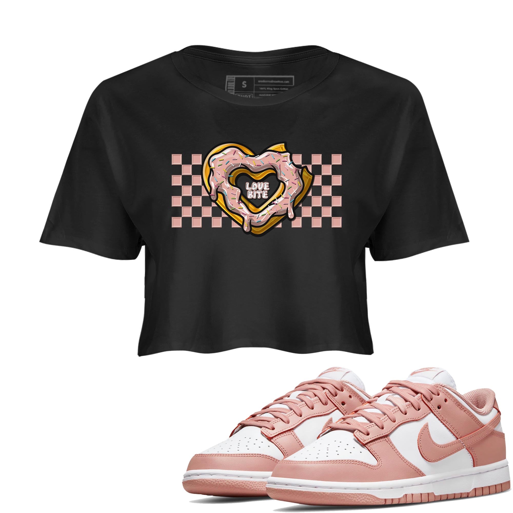 Love Bite snkmatch Women's Top - Dunk Rose Whisper