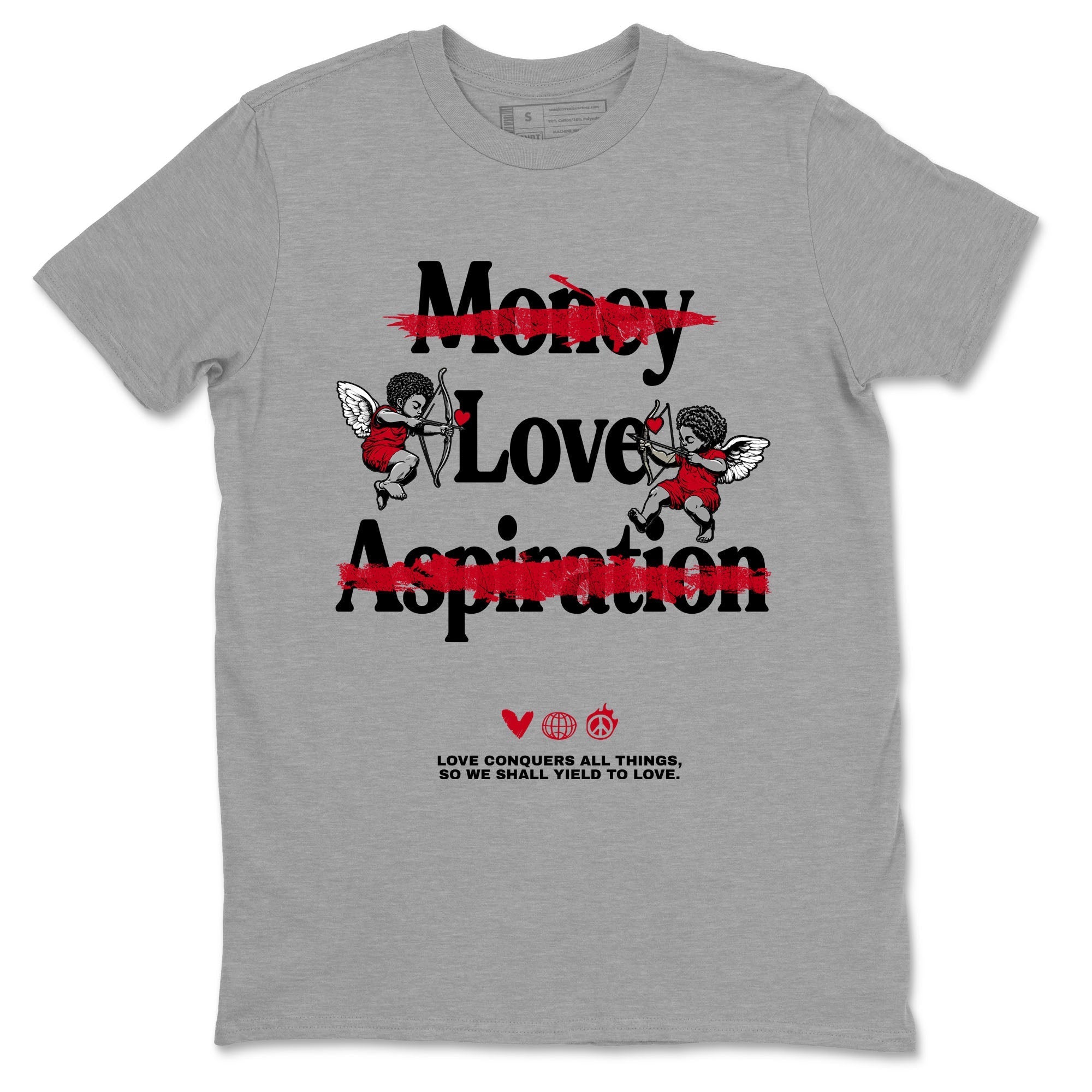 Love Conquers All Things snkmatch Tees - Air Jordan 1 '85 Bred