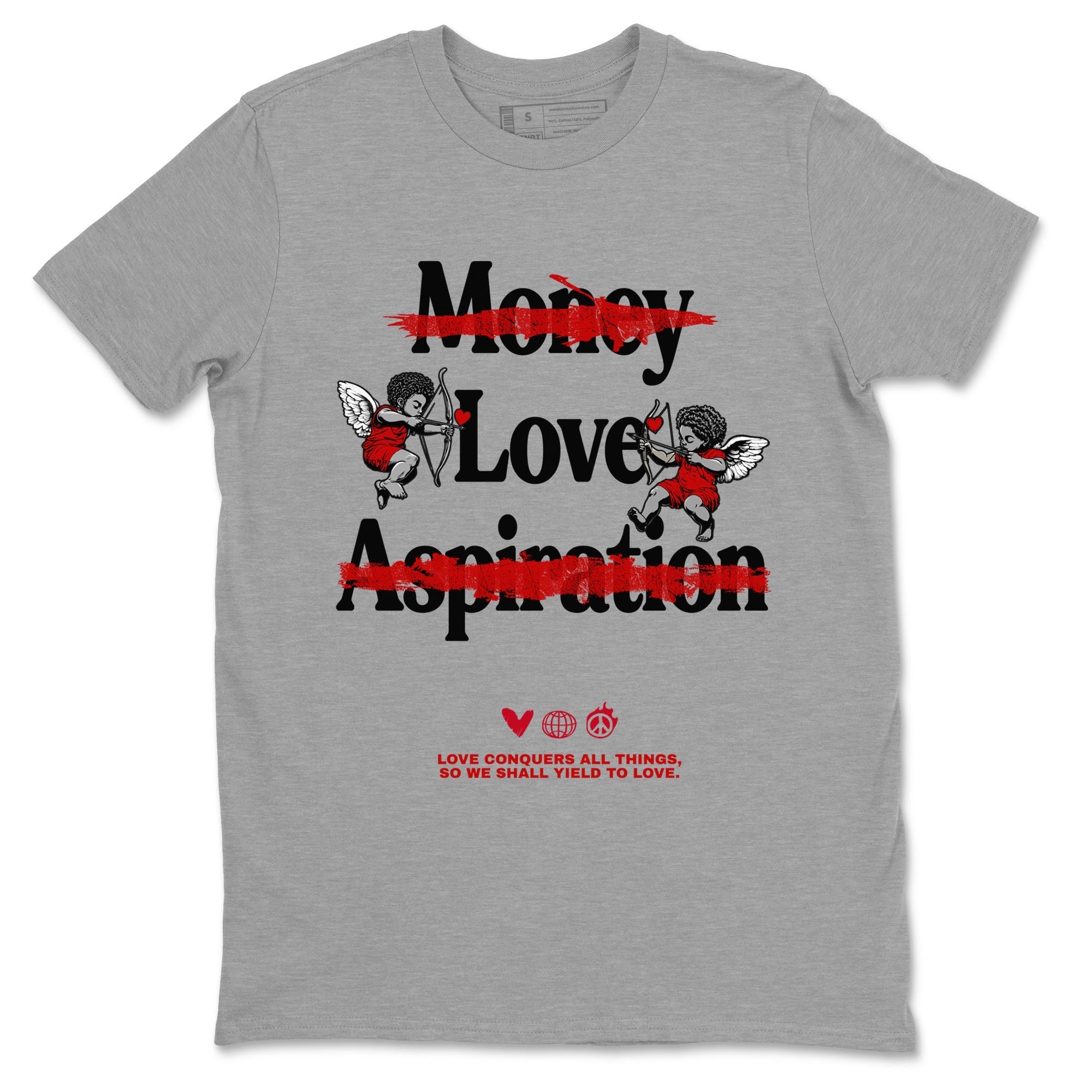 Love Conquers All Things snkmatch Tees - Air Jordan 1 Black Toe Reimagined