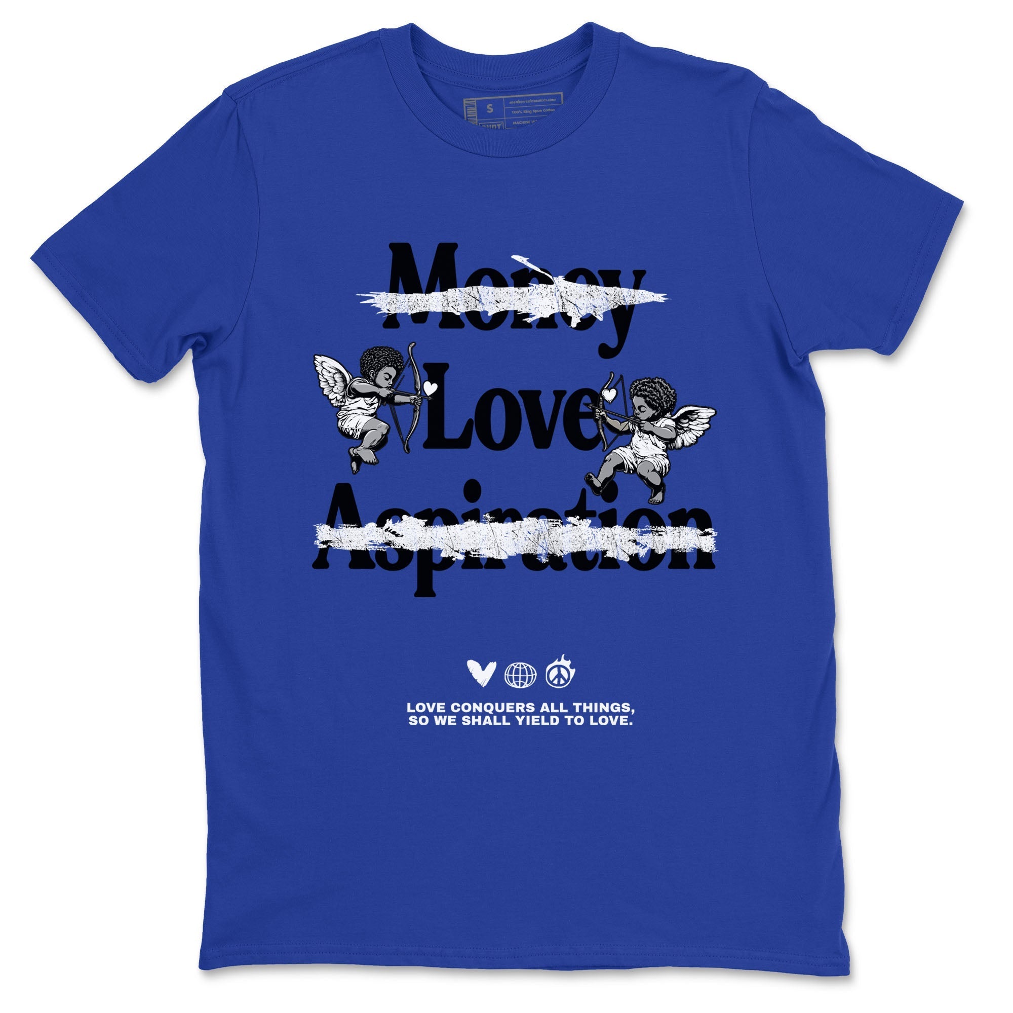 Love Conquers All Things snkmatch Tees - Air Jordan 12 Blueberry