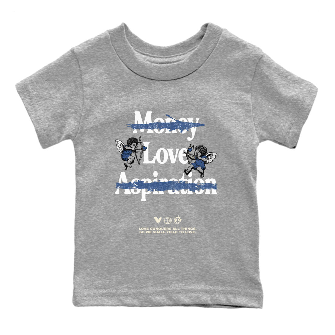 Love Conquers All Things snkmatch Tees Kids - Air Jordan 3 A Ma Maniere x Diffused Blue