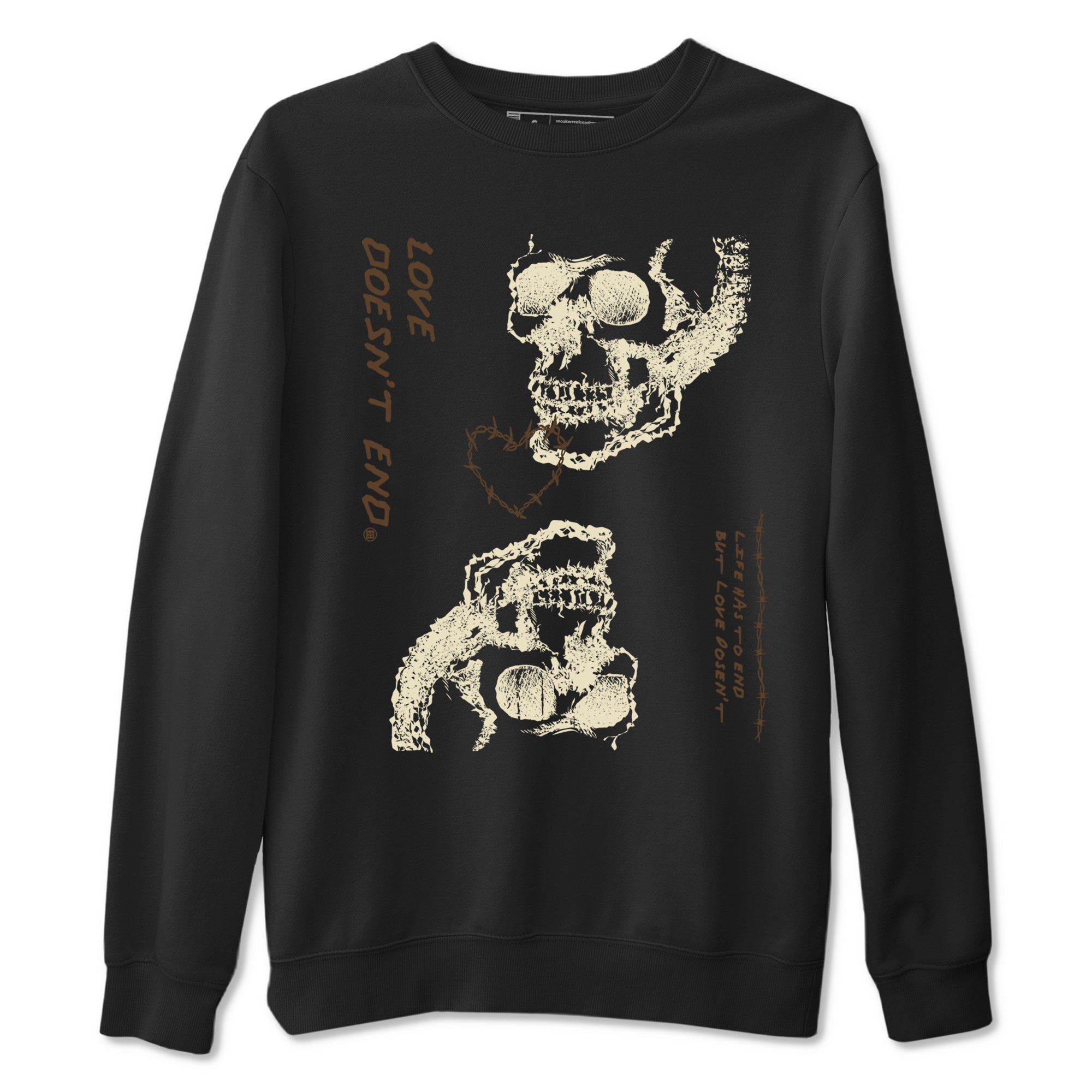 Love Doesn't End snkmatch Tees - Air Jordan 1 Mocha