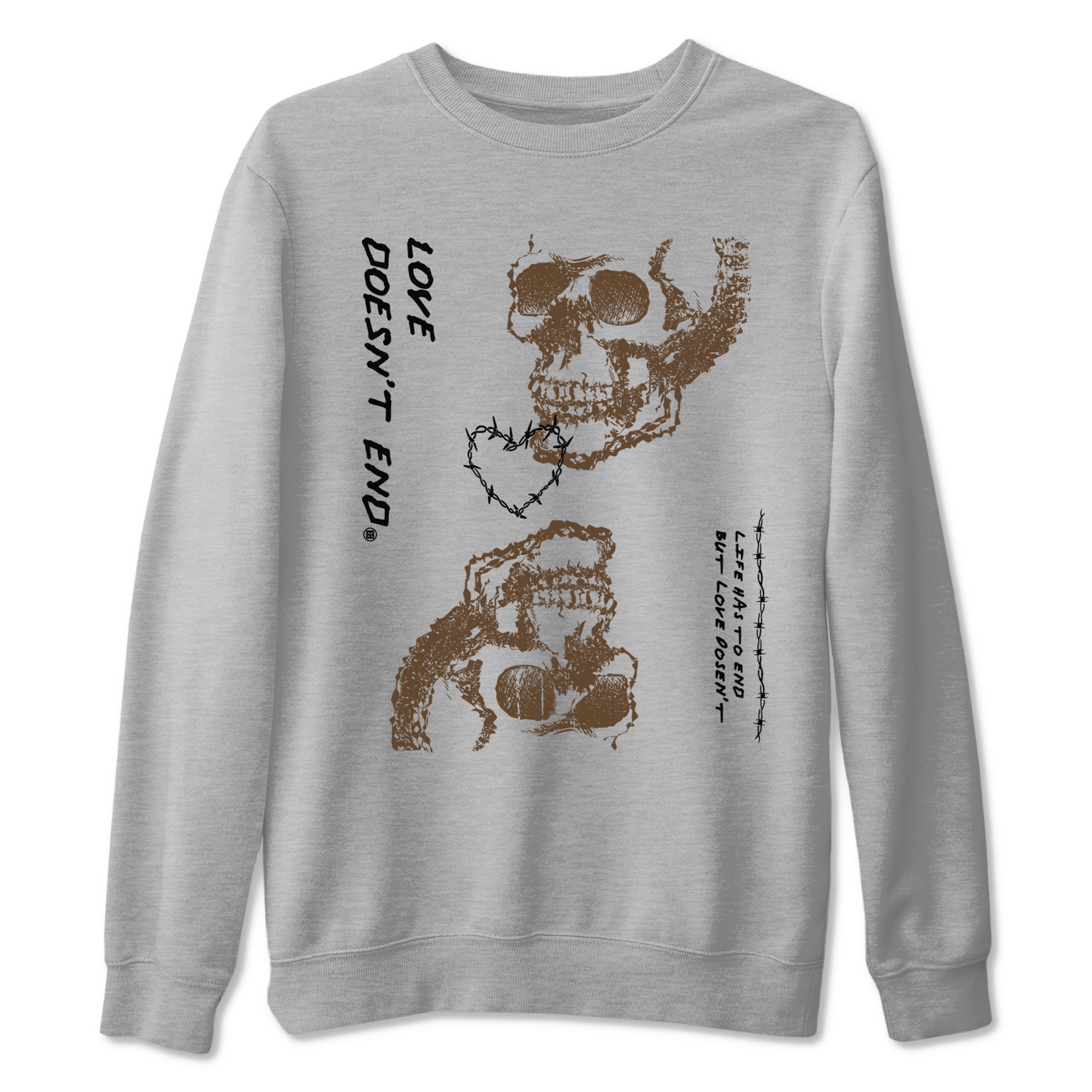 Love Doesn't End snkmatch Tees - Air Jordan 1 Mocha