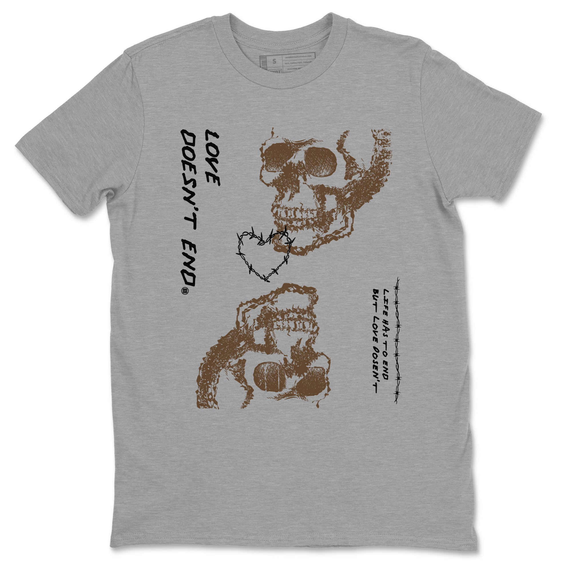 Love Doesn't End snkmatch Tees - Air Jordan 1 Mocha